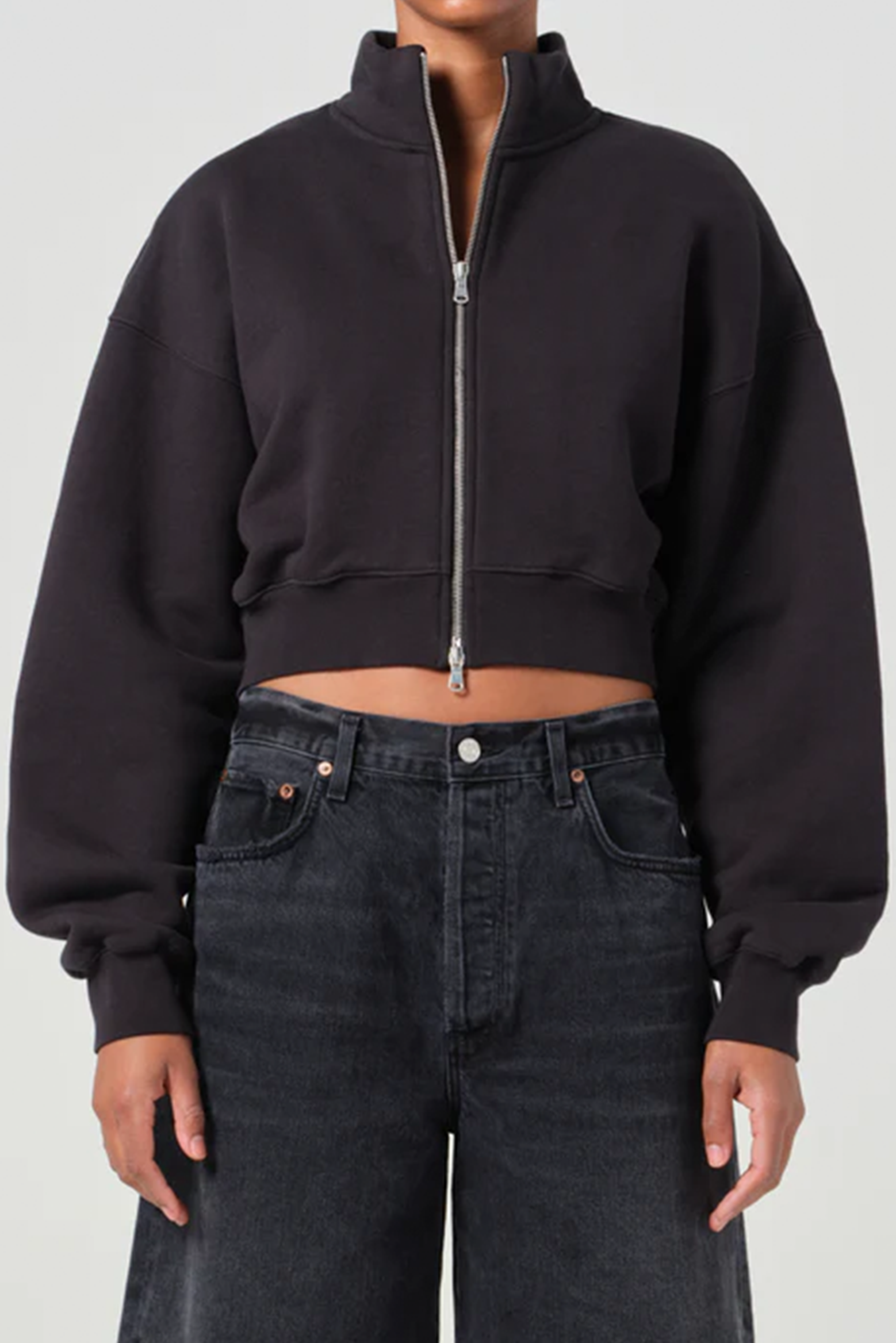 AGOLDE ASTA ZIP SWEATSHIRT | THE NEW TREND