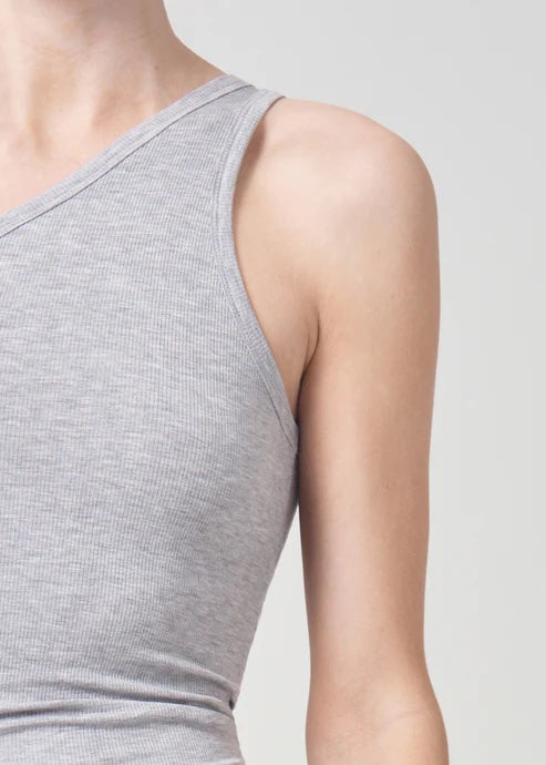 AGOLDE Brita Tank in Grey Heather | The New Trend Australia