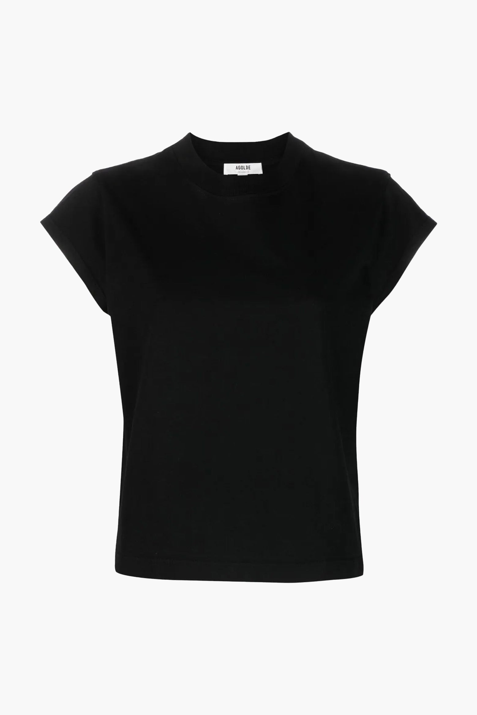 Agolde Bryce Cap Sleeve Tee in Black available at The New Trend Australia.
