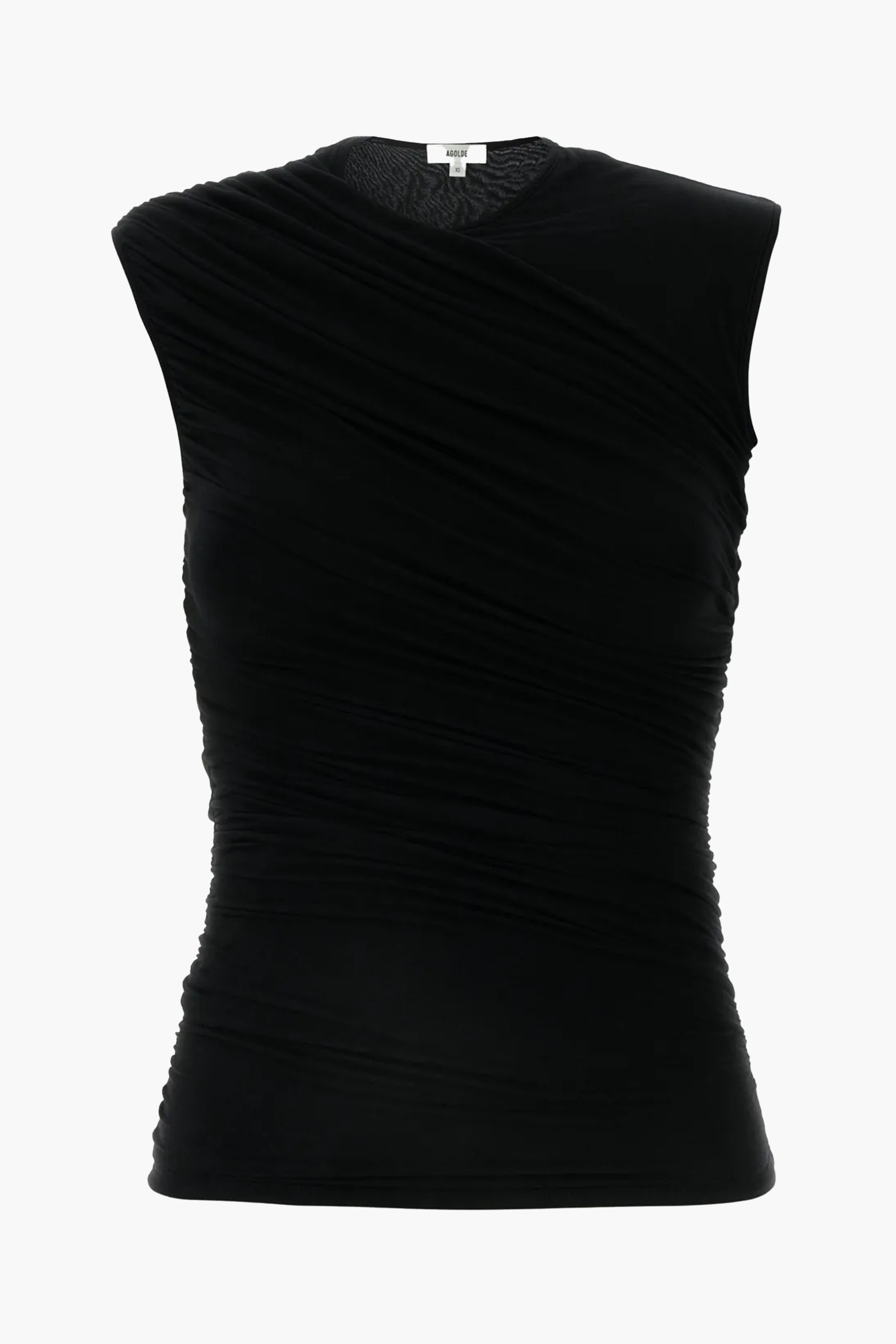AGOLDE ESTER TWIST TANK IN BLACK | THE NEW TREND