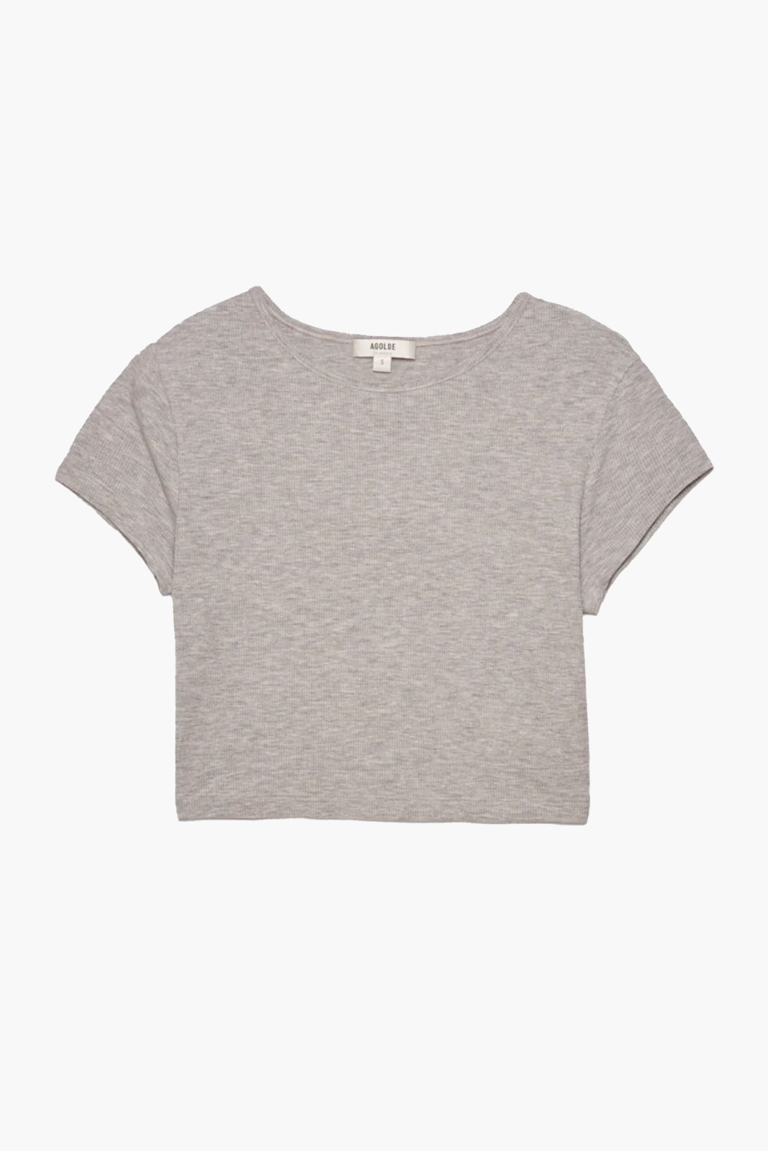 AGOLDE Savannah Tee in Grey Heather | The New Trend