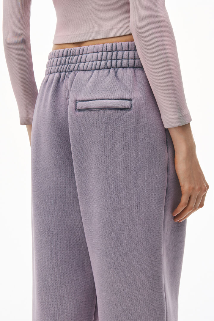 The ALEXANDER WANG Essential Terry Classic Sweatpant in Acid Pink Lavender available at The New Trend