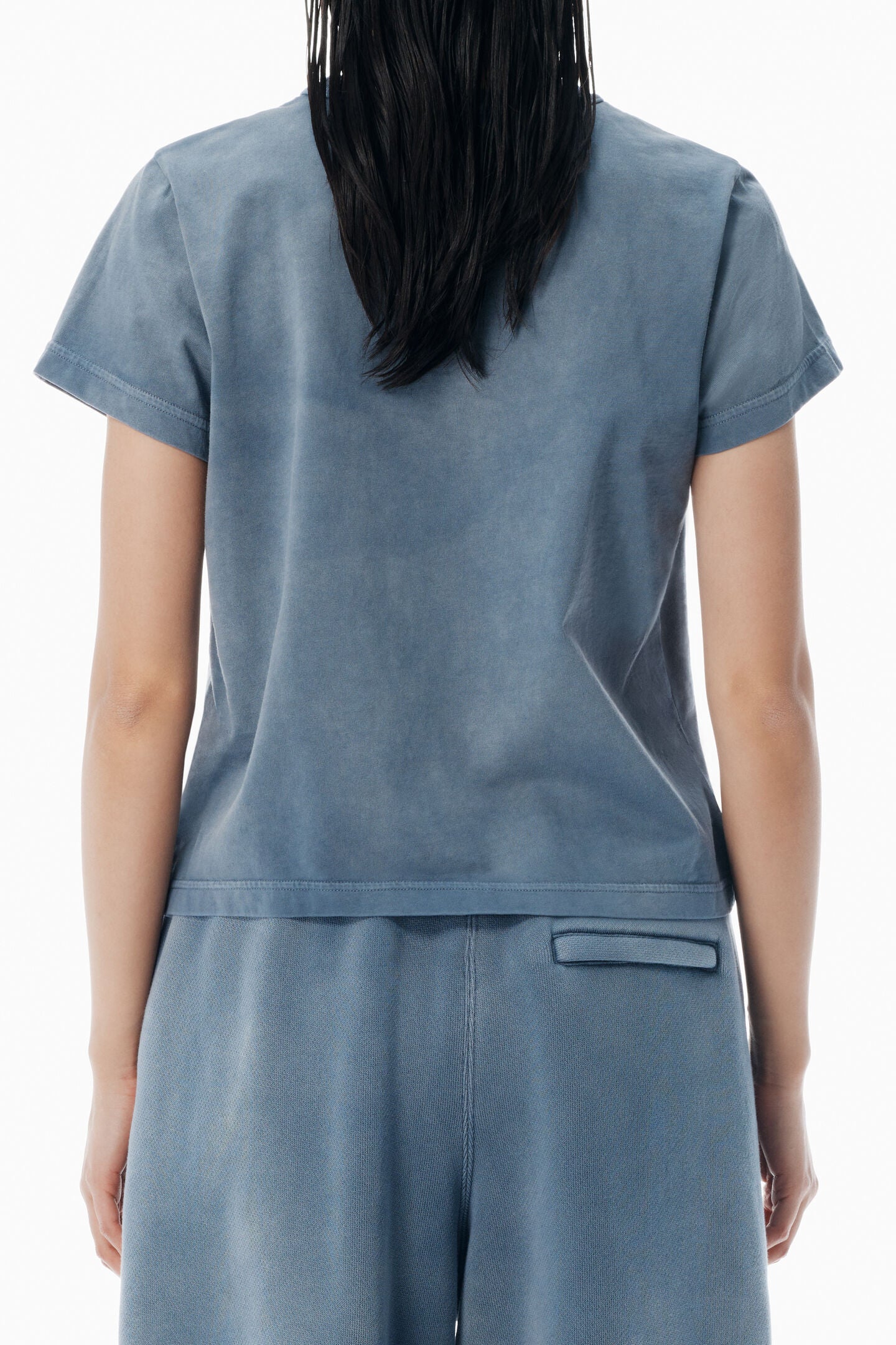ESSENTIAL JSY SHRUNKEN TEE W/PUFF LOGO