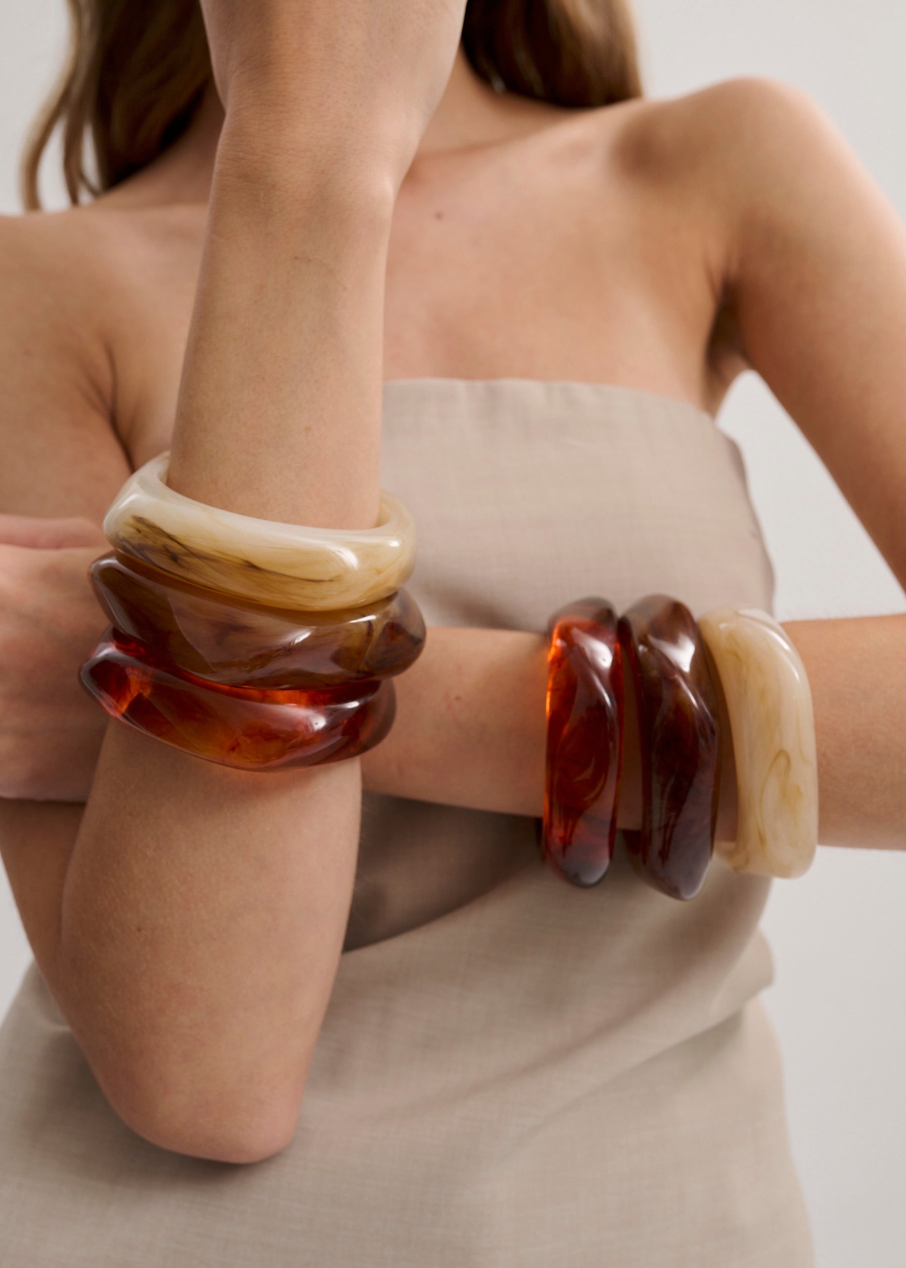 ANNA ROSSI Need It Now Bangle in Amber available at The New Trend Australia