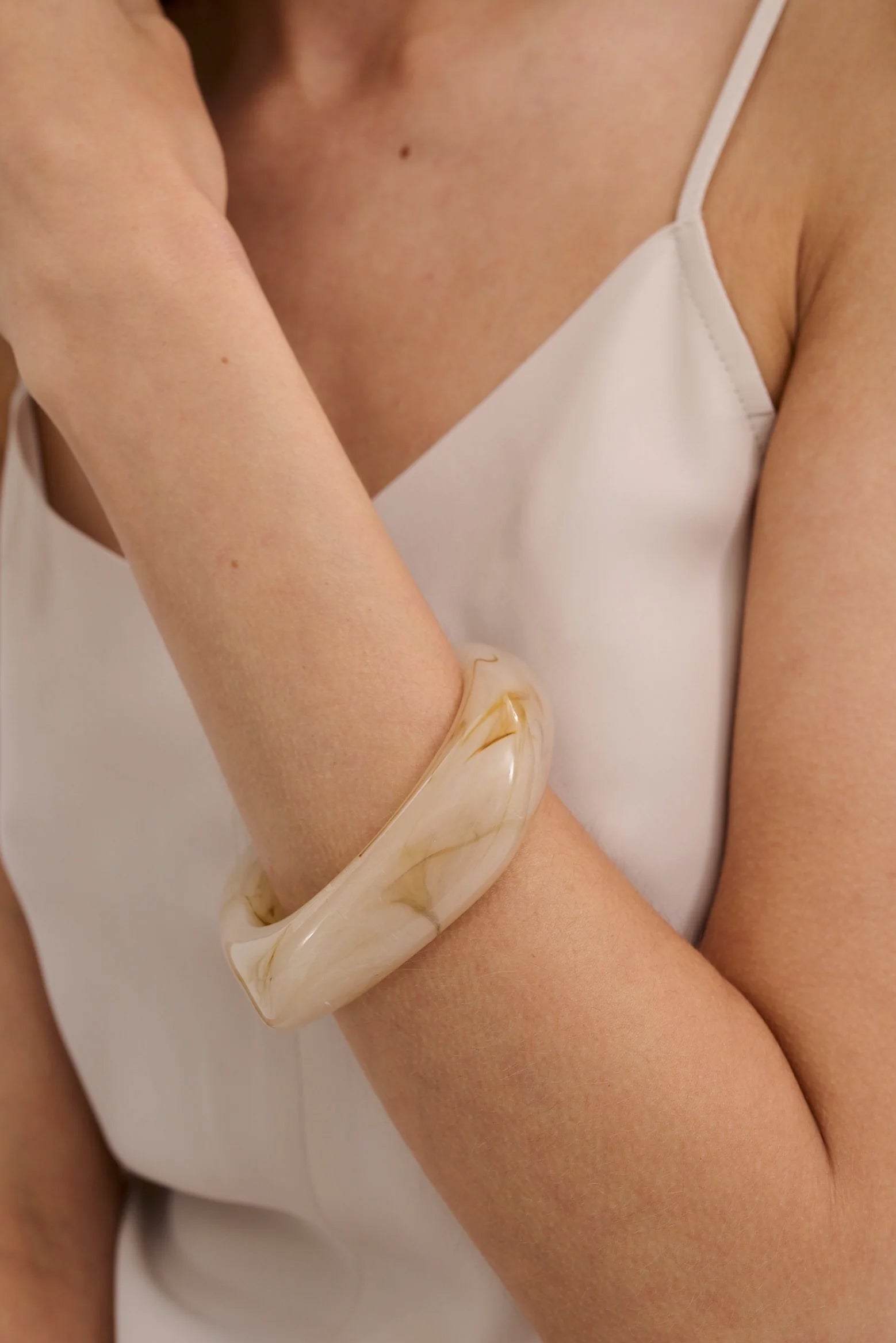 ANNA ROSSI Need It Now Bangle in Cream available at The New Trend Australia