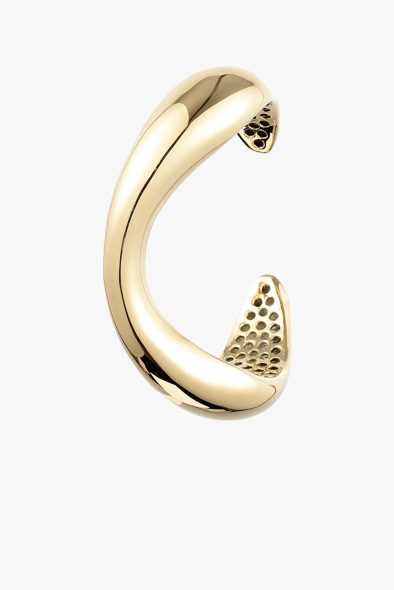 ANNA ROSSI SCULPT BANGLE IN GOLD | THE NEW TREND