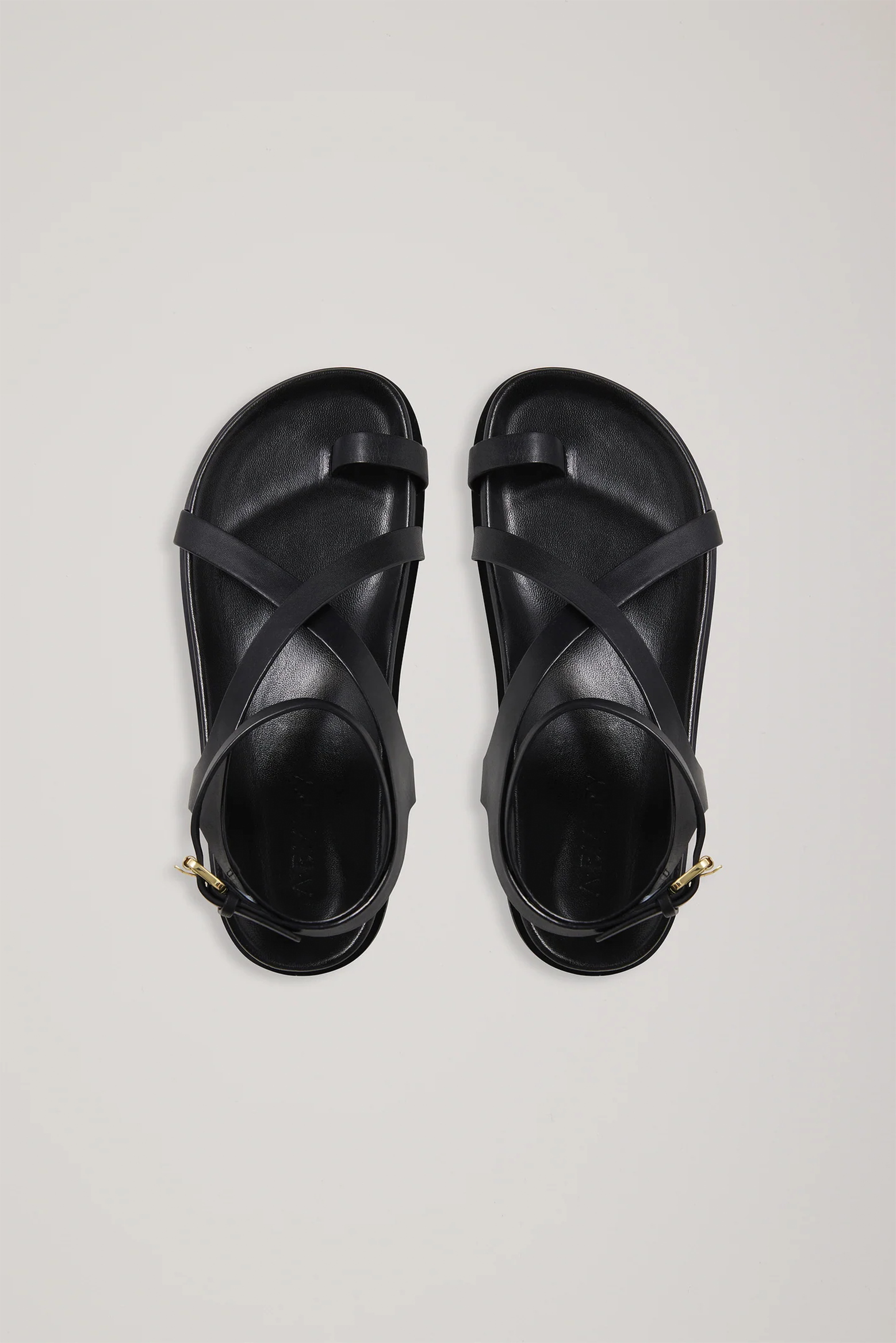 A.EMERY JALEN SLIM SANDAL IN BLACK | THE NEW TREND