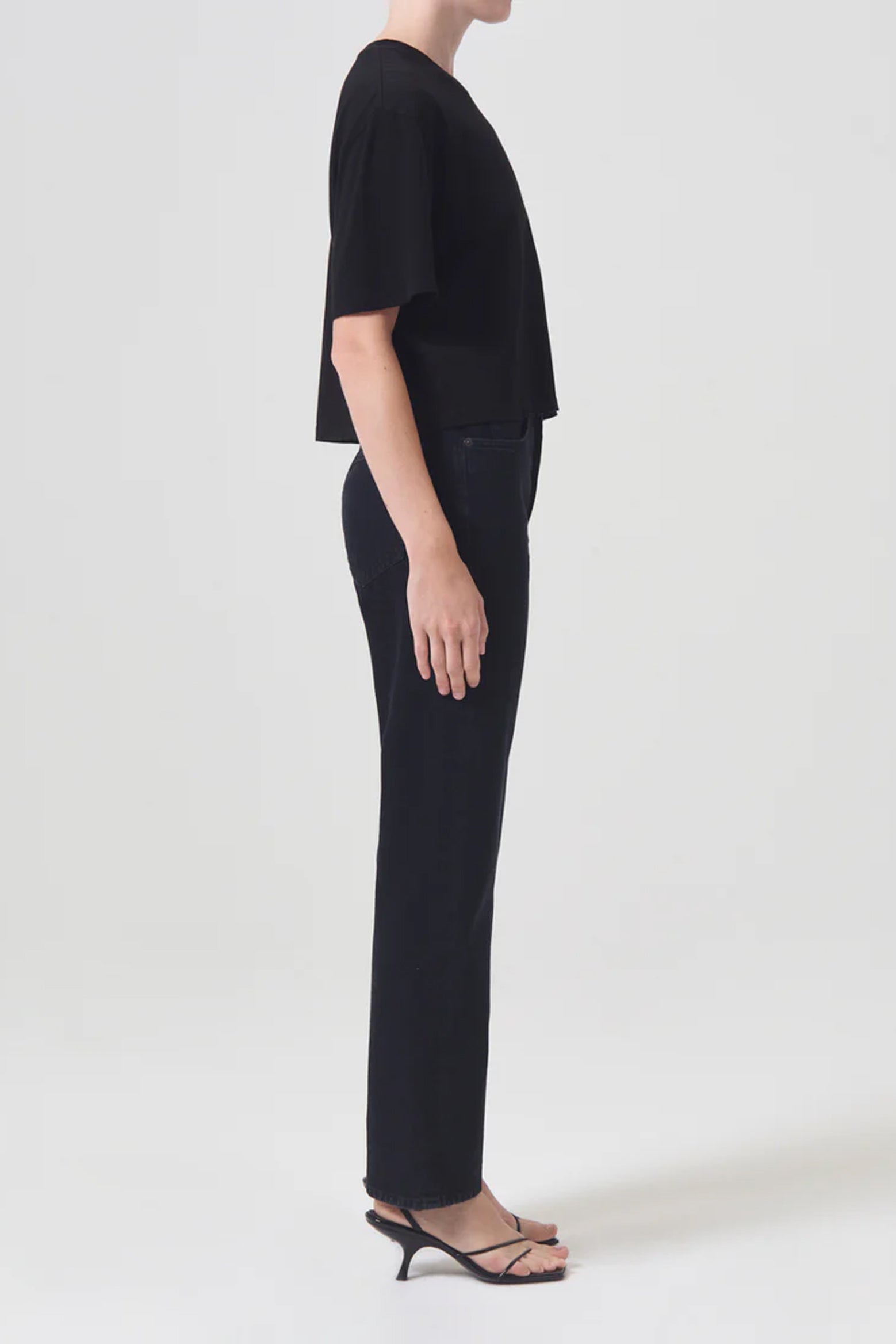 Agolde 90's Pinch Waist High Rise Straight Jean in Crushed available at The New Trend Australia.
