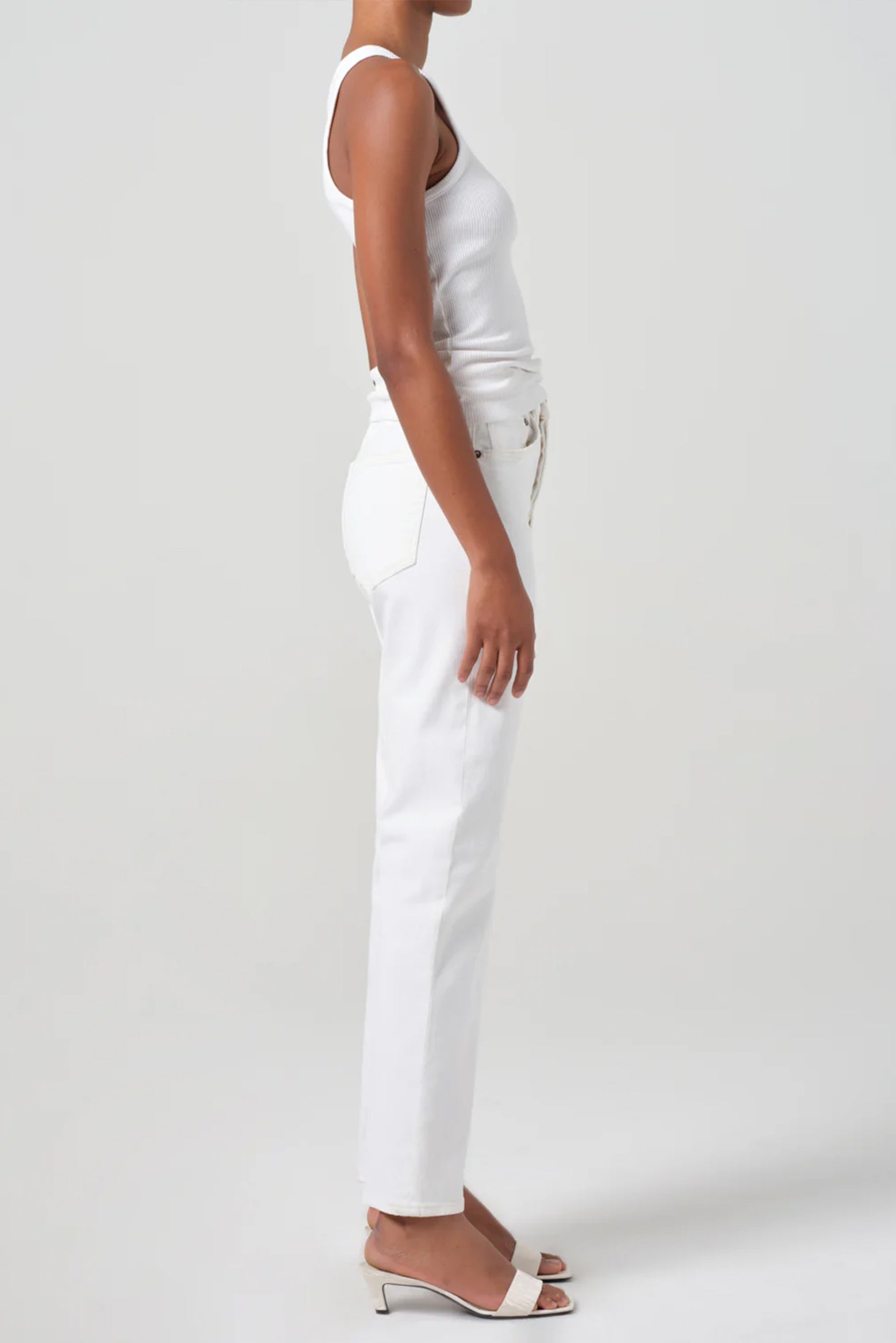 AGOLDE 90'S PINCH WAIST JEAN IN MARSHMELLOW | THE NEW TREND 

