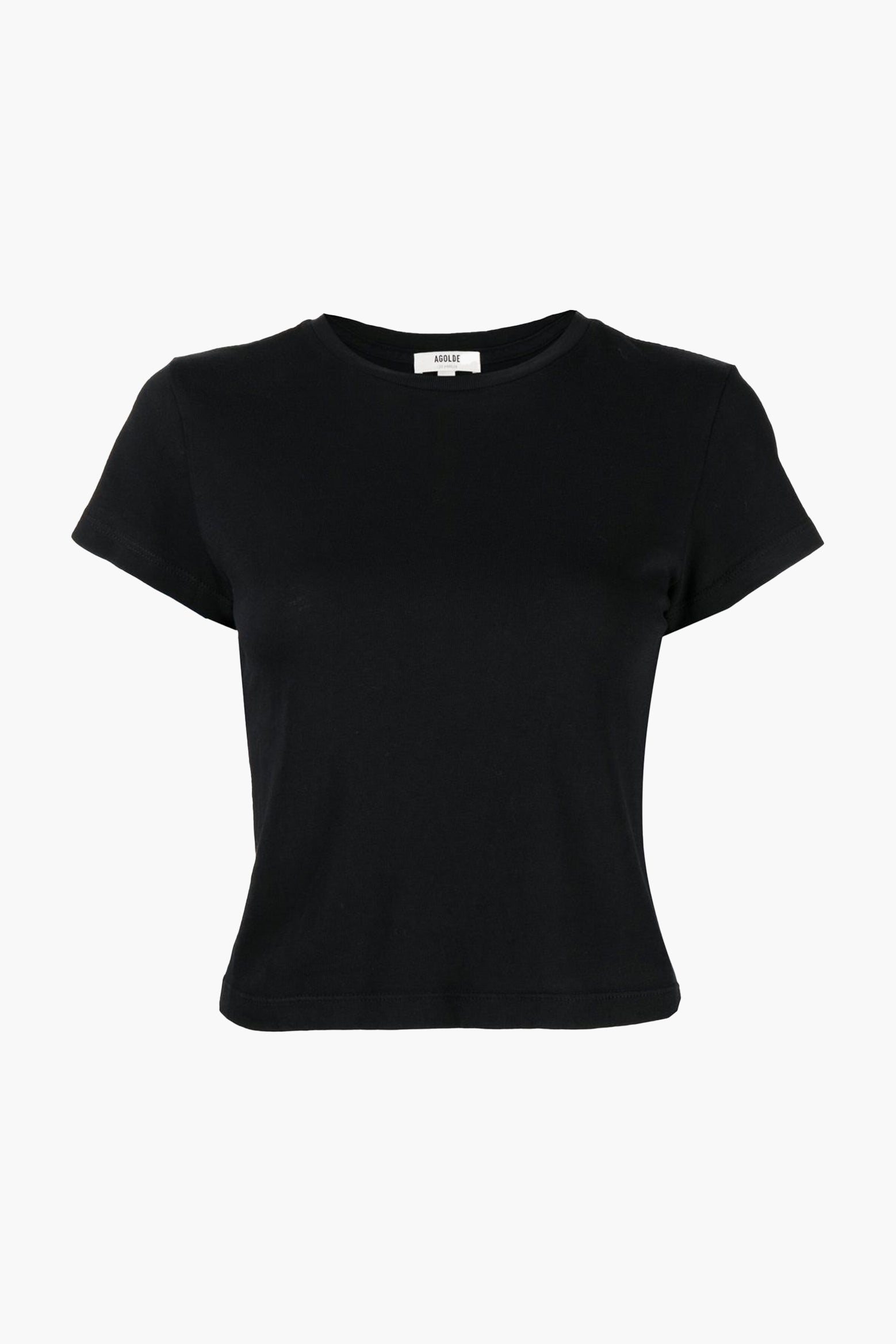 The Agolde Adine Shrunken Tee in Black available at The New Trend Australia