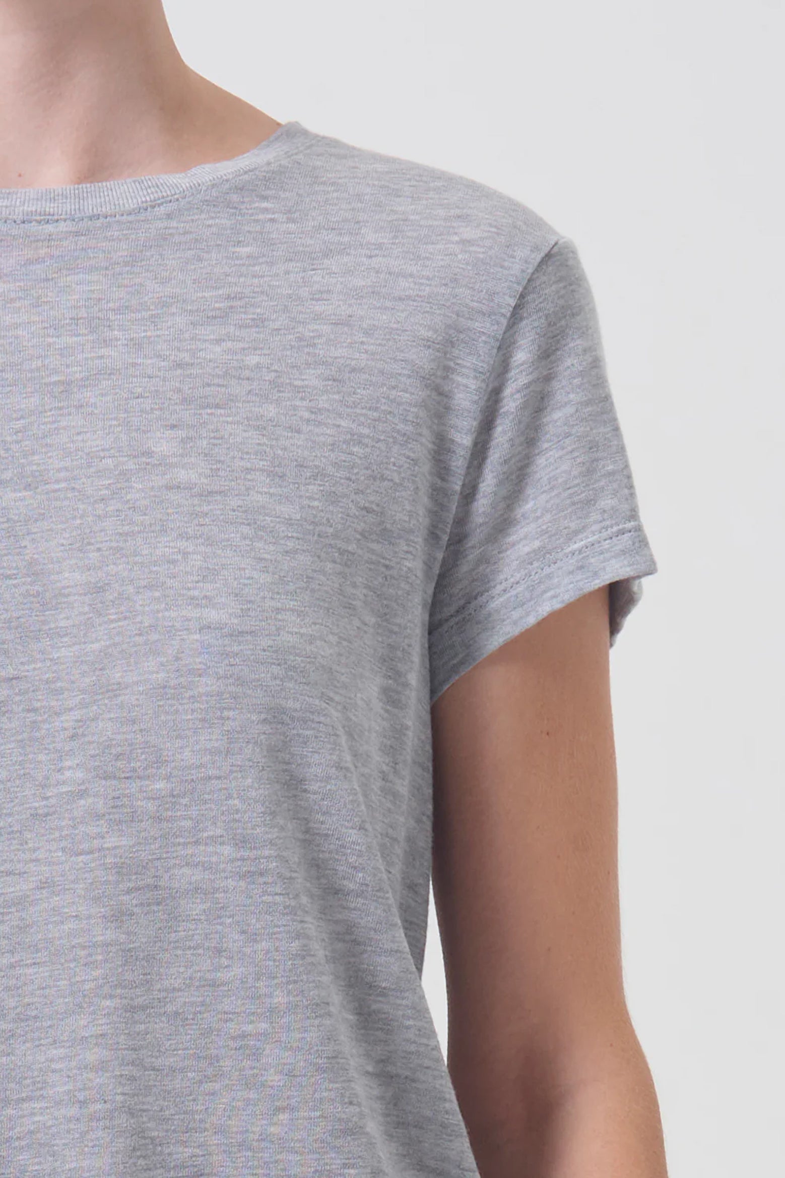 The Agolde Adine Tee in grey Heather available at The New Trend Australia