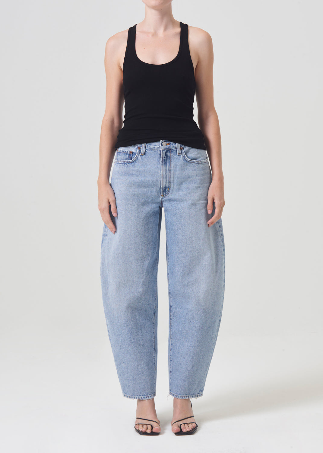 The Agolde Balloon Ultra High Rise Curved Jean in Conflict available at The New Trend Australia