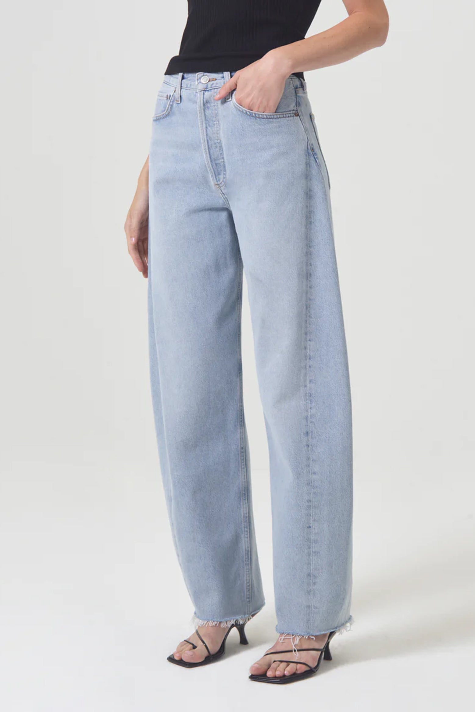 Agolde High Rise Pieced Jean in Void available at The New Trend Australia.