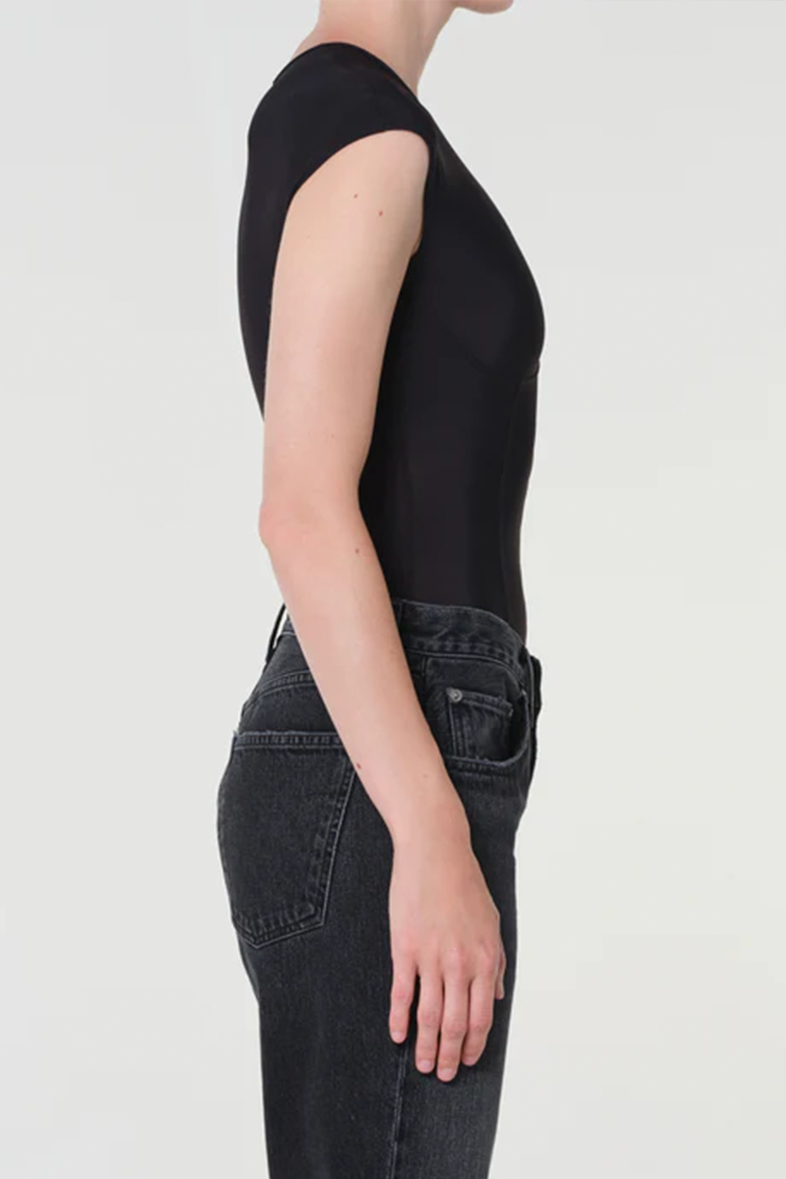 AGOLDE NADIA BODYSUIT IN BLACK | THE NEW TREND