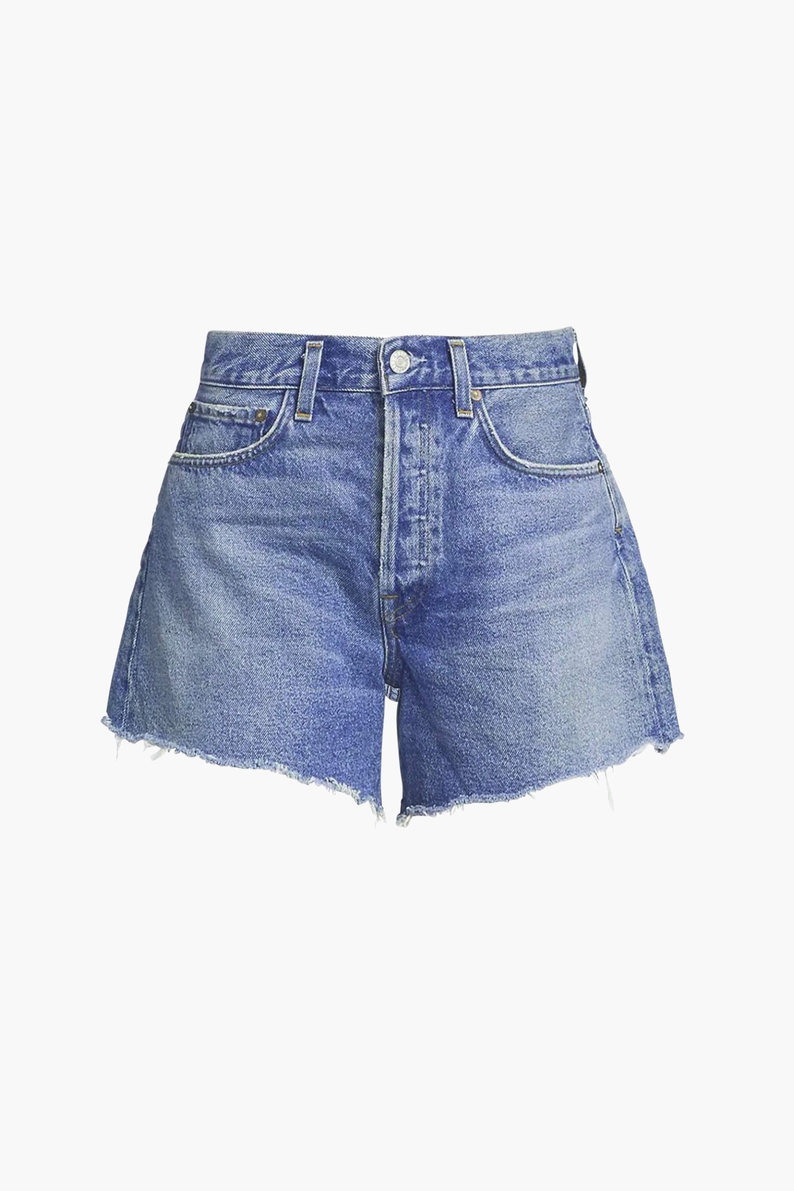 Agolde Parker Long Vintage Short in Skywave The New Trend