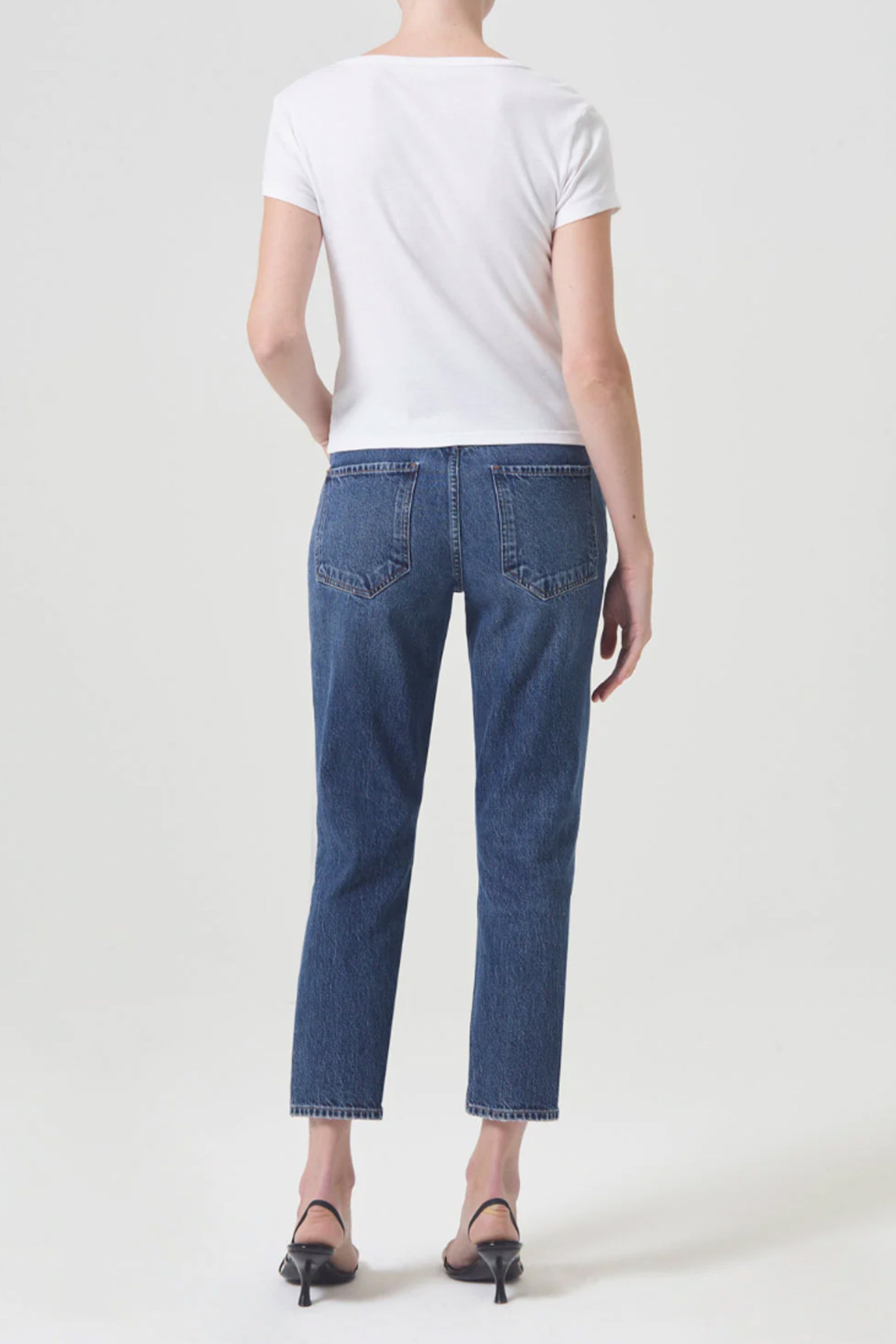 The Agolde Riley High Rise Straight Crop Jean in Control available at The New Trend Australia