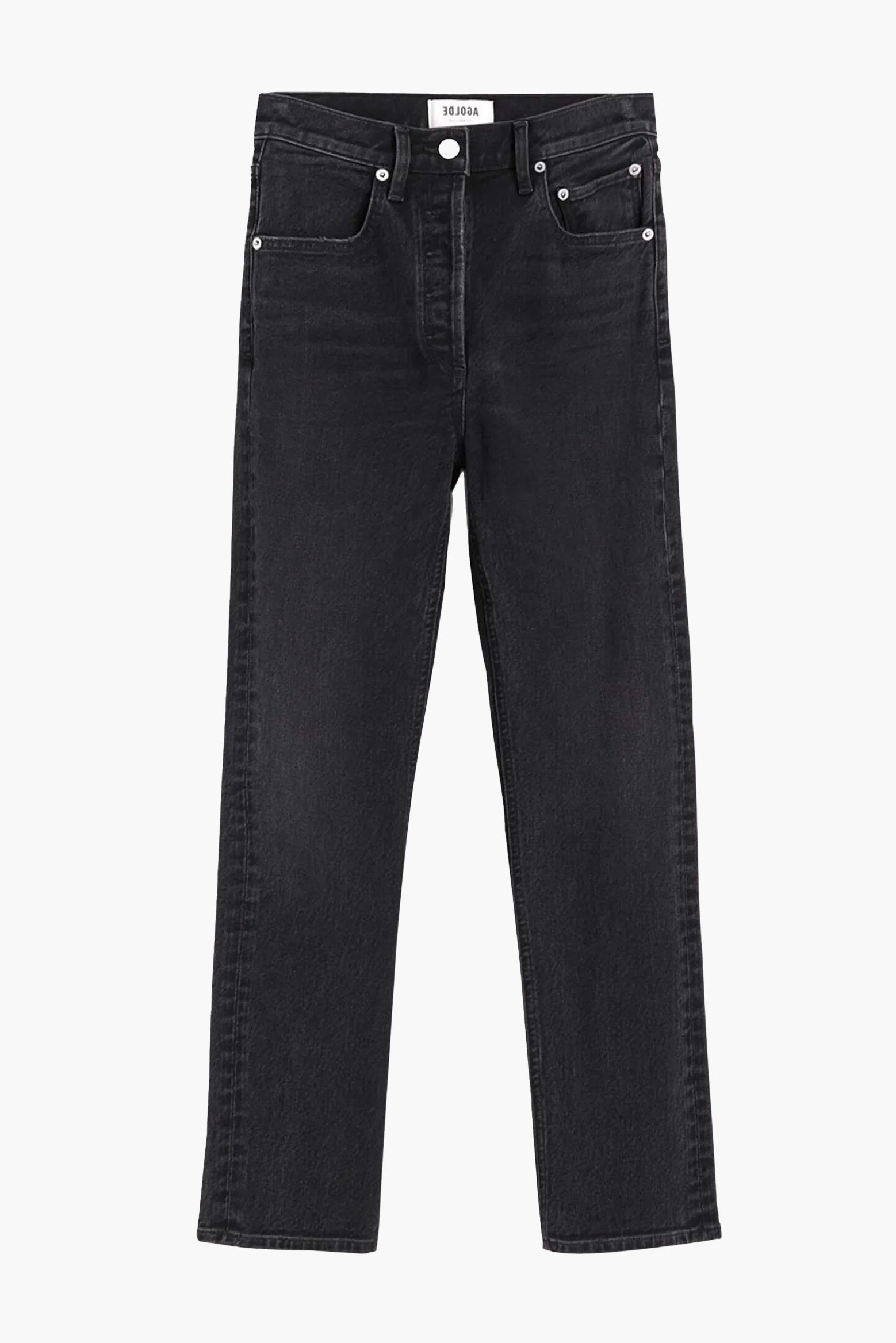 AGOLDE | Riley High Rise Straight Crop Jean Panoramic | The New Trend