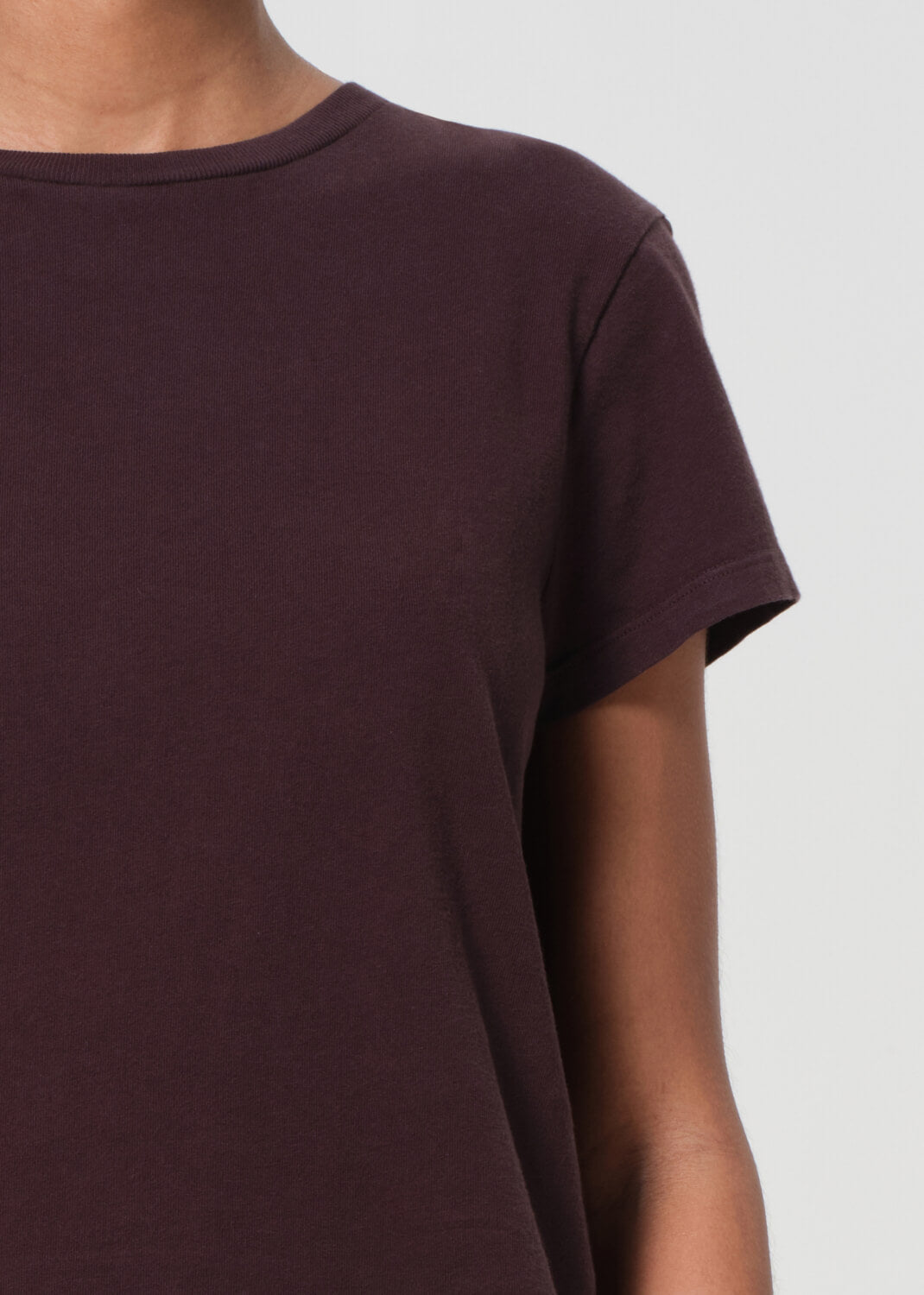 AGODLE ADINE SHRUNKEN TEE IN ROOT | THE NEW TREND