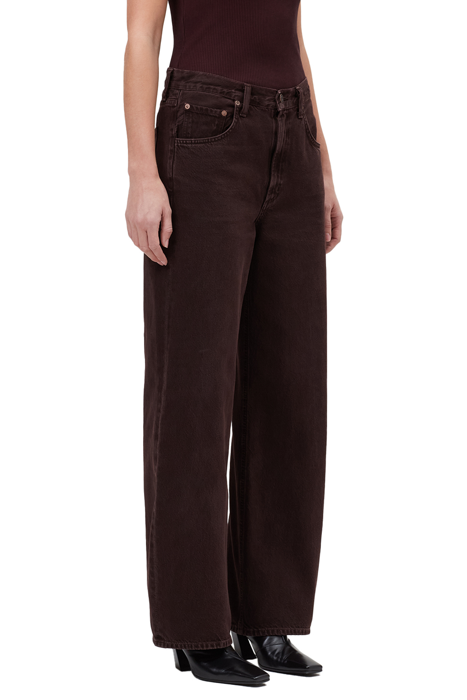 AGOLDE LOW CURVE JEAN SLOE BERRY | THE NEW TREND