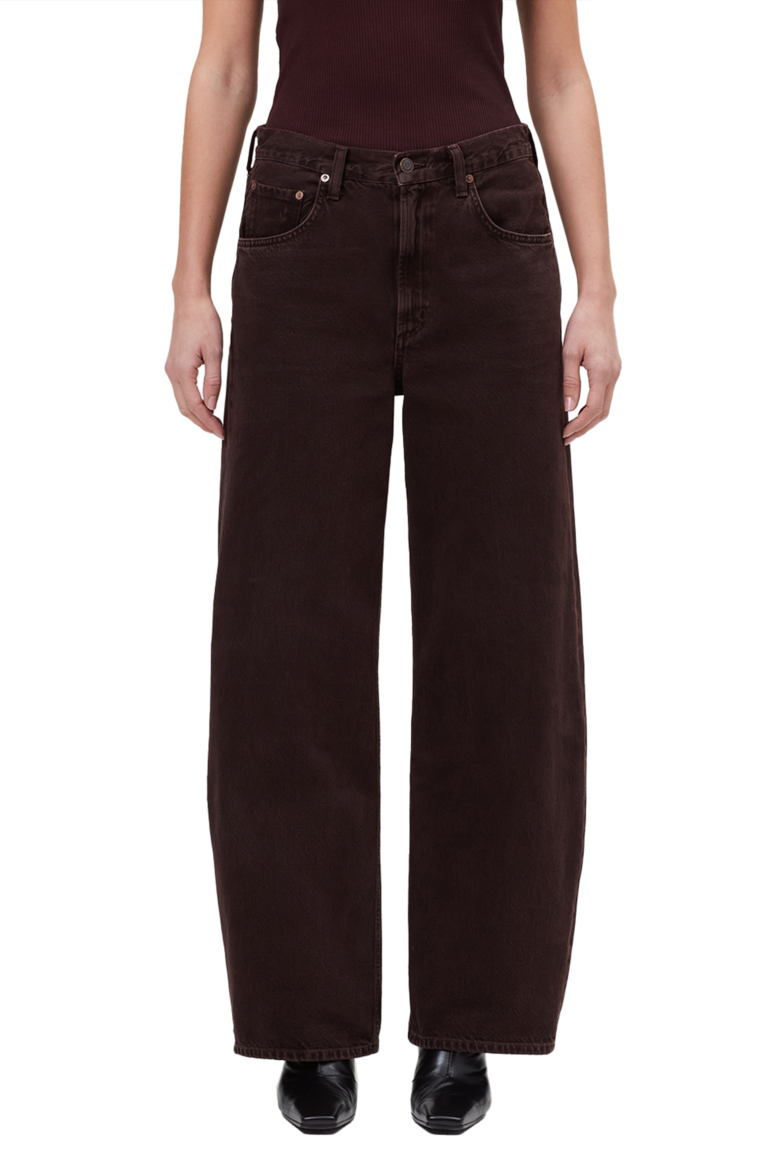 AGOLDE LOW CURVE JEAN SLOE BERRY | THE NEW TREND