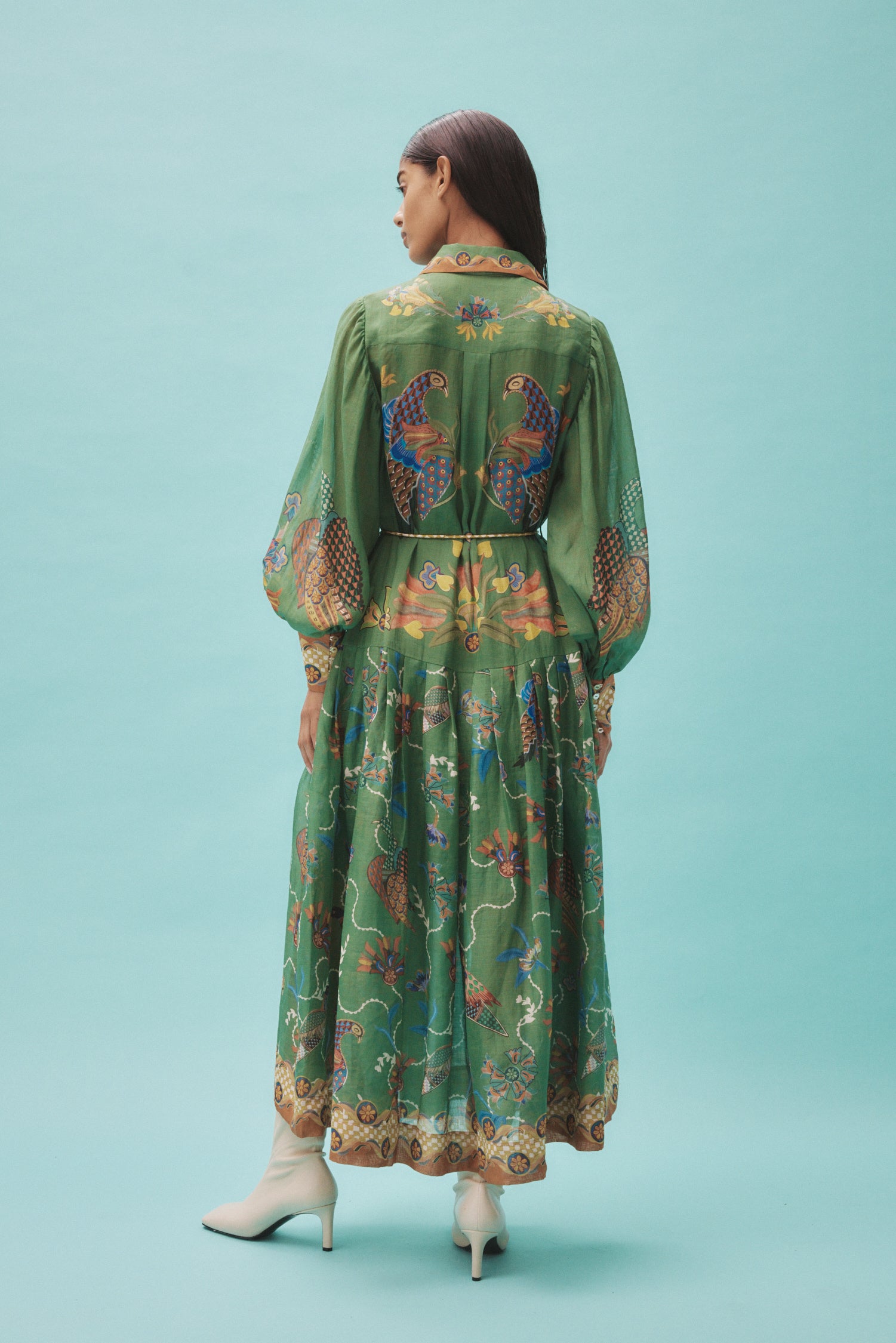 Alemais Birdie Shirtdress in Jade available at TNT The New Trend Australia.