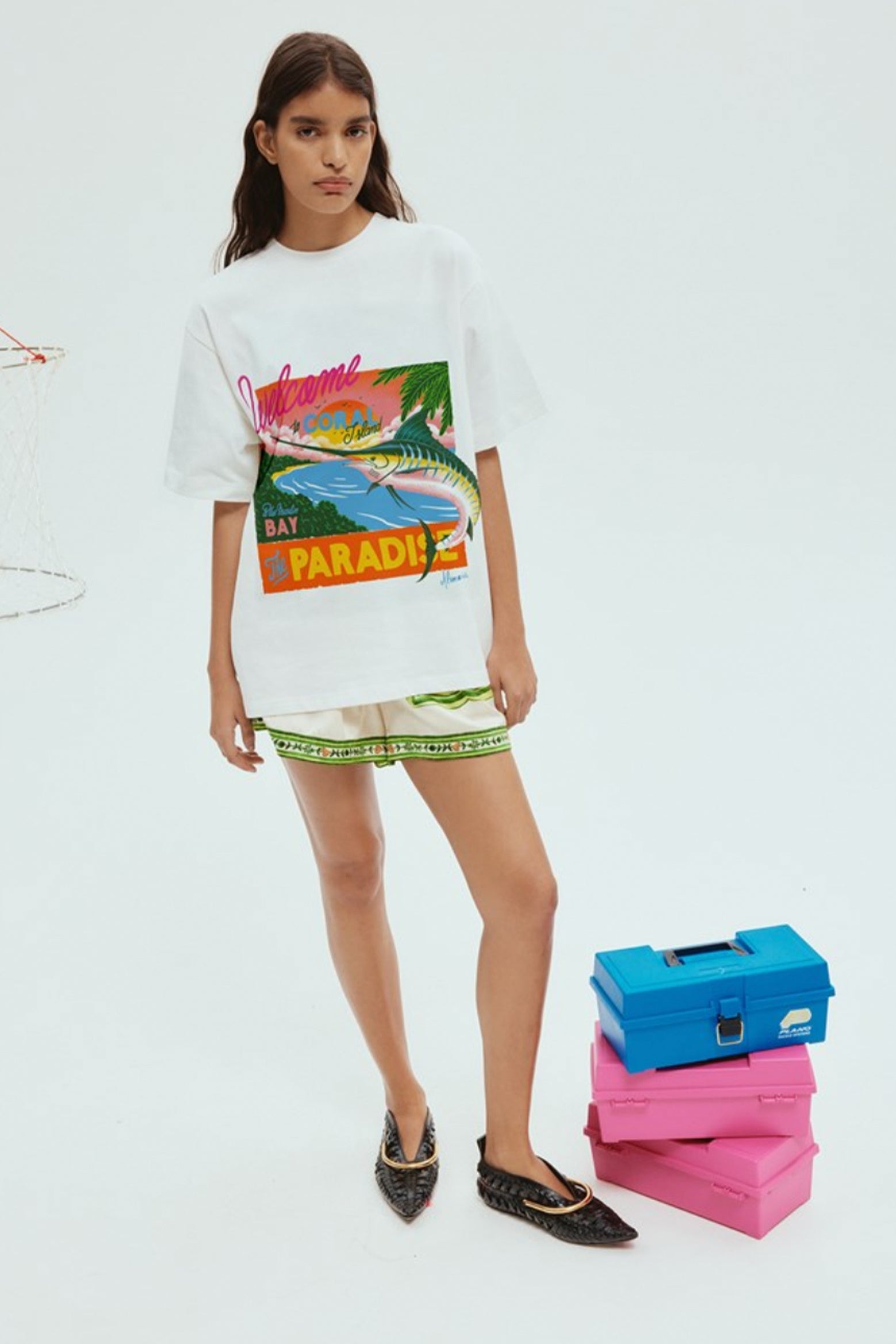 Alemais Coral Bay Tee in Cream available at The New Trend Australia.