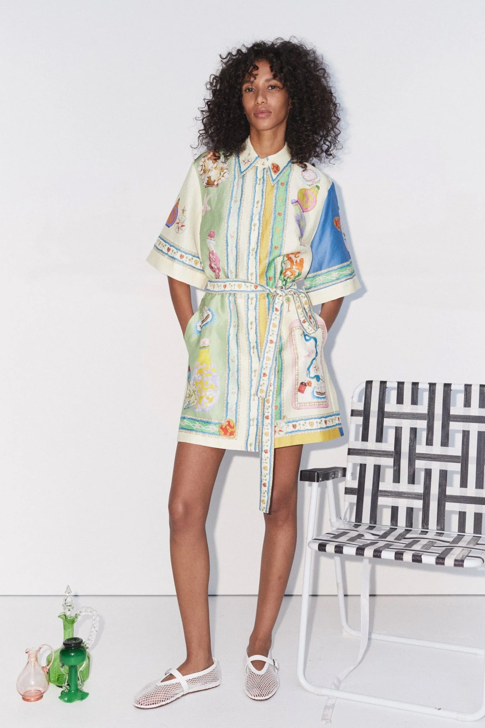 The Alemais Elixir Mini Dress in Multi available at The New Trend Australia