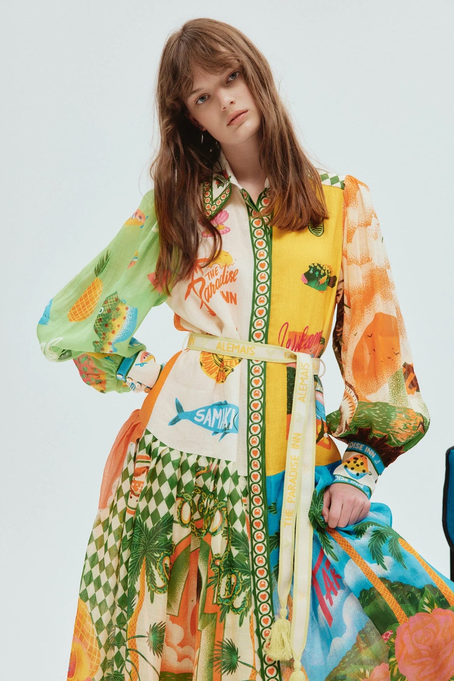 Alemais Paradiso Shirtdress in Multi available at The New Trend Australia.