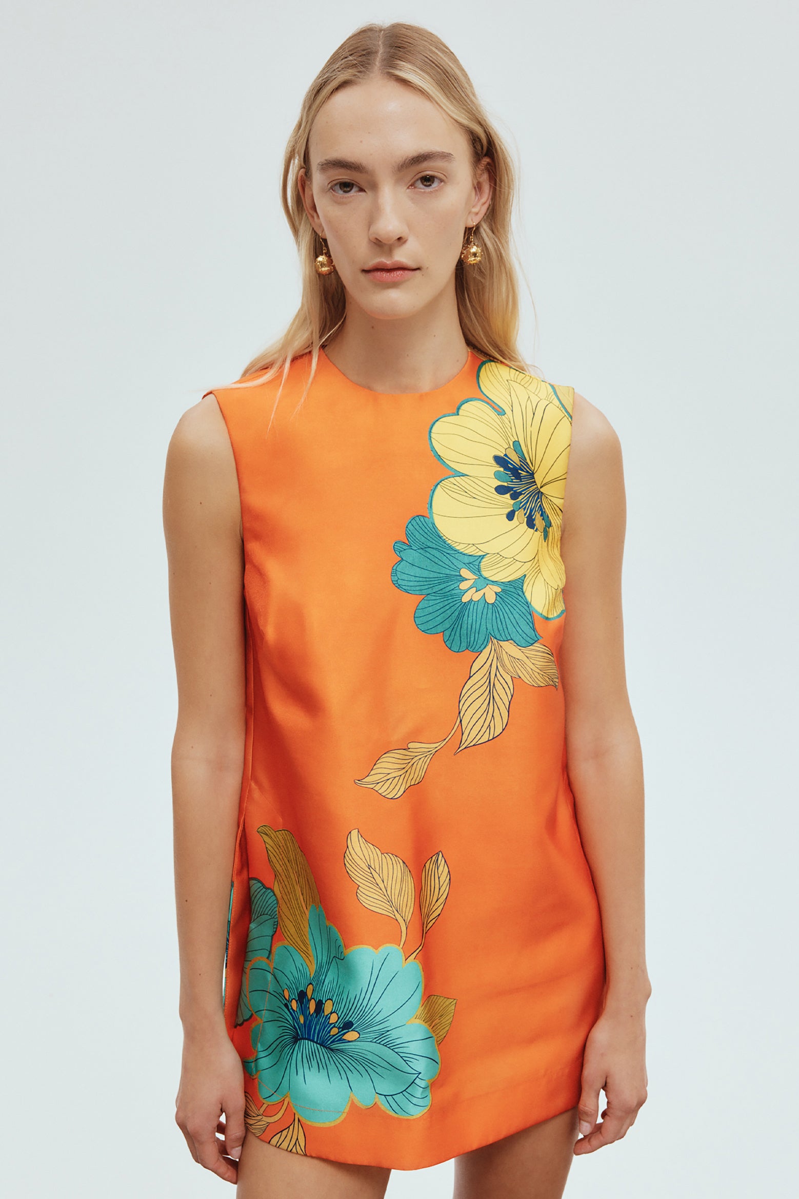 Alémais Piato Mini Dress in Marigold available at The New Trend Australia.