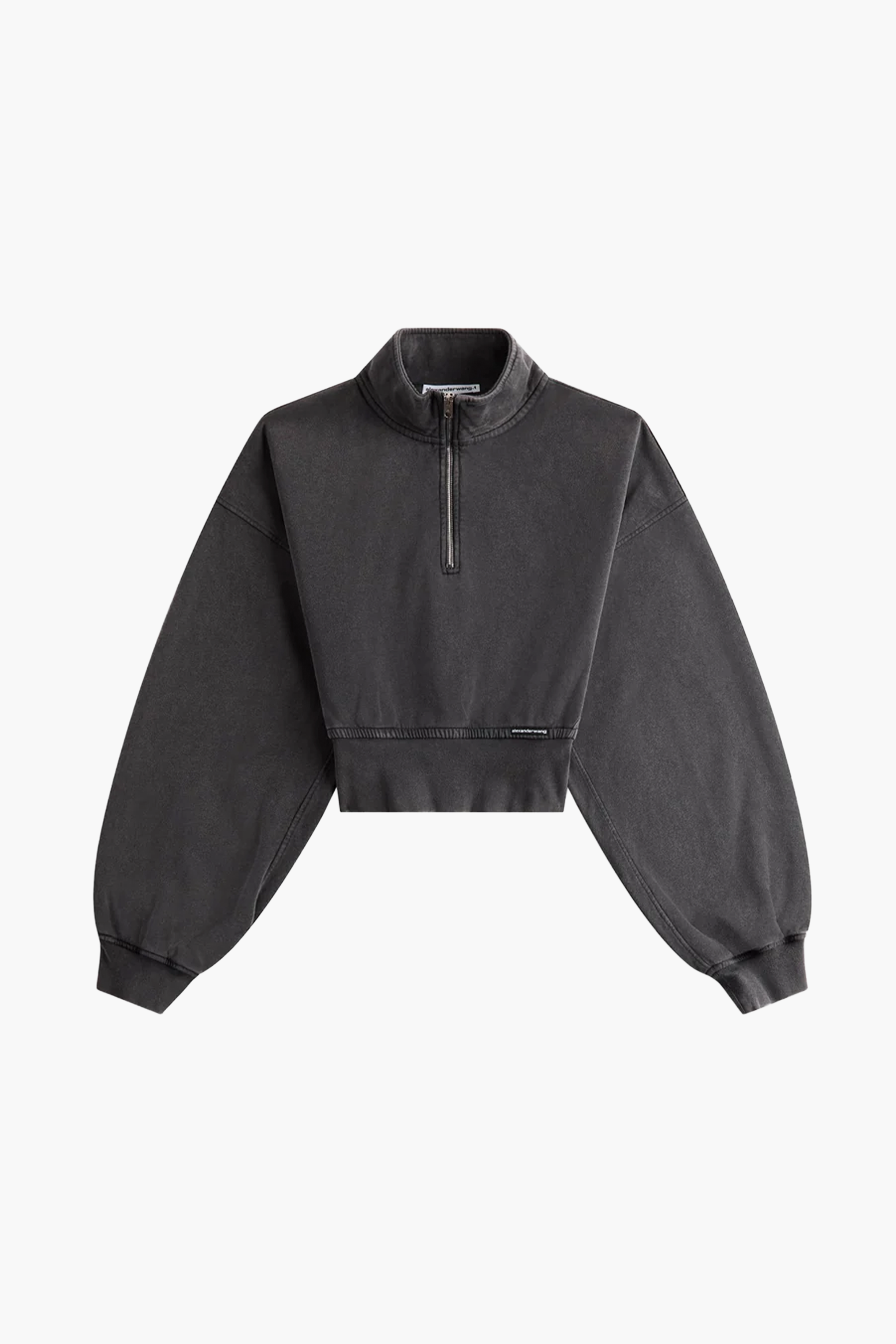 ALEXANDER WANG.T CROPPED HALF ZIP PULL OVER | THE NEW TREND