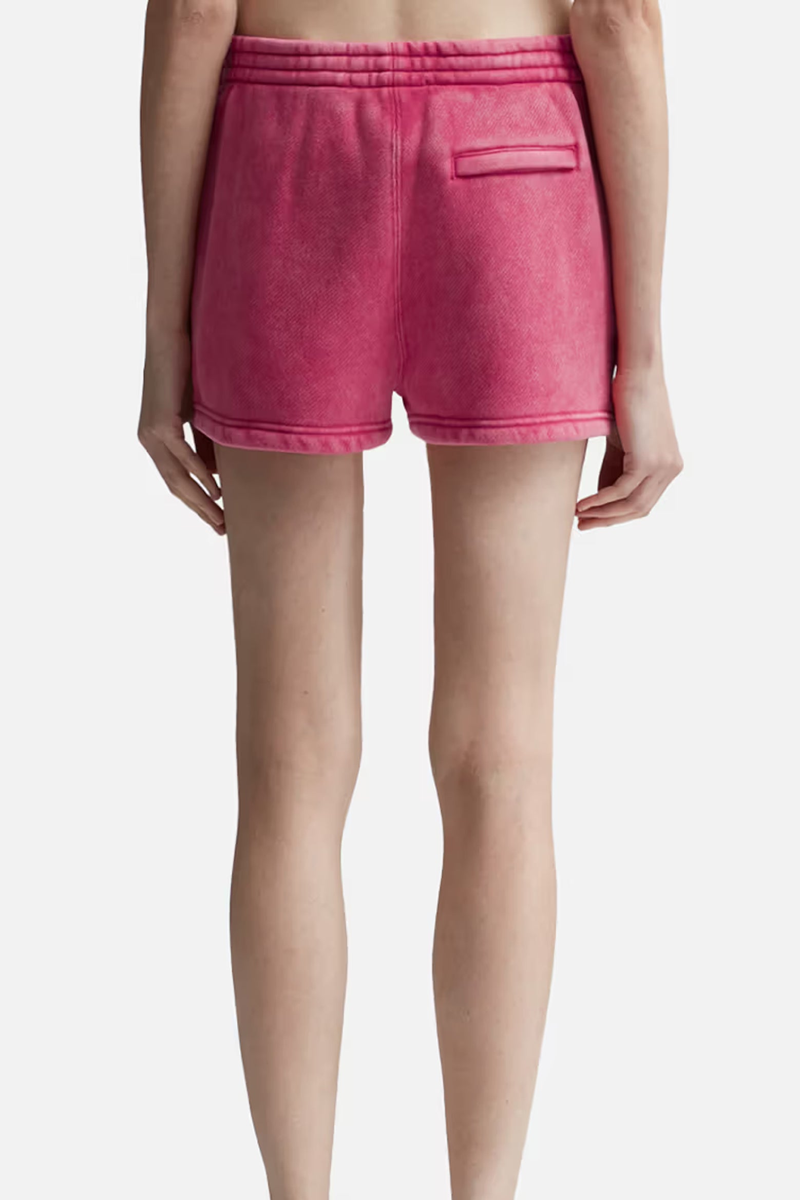 The Alexander Wang Essential Terry Sweatshort in Soft Cherry available at The New Trend Australia