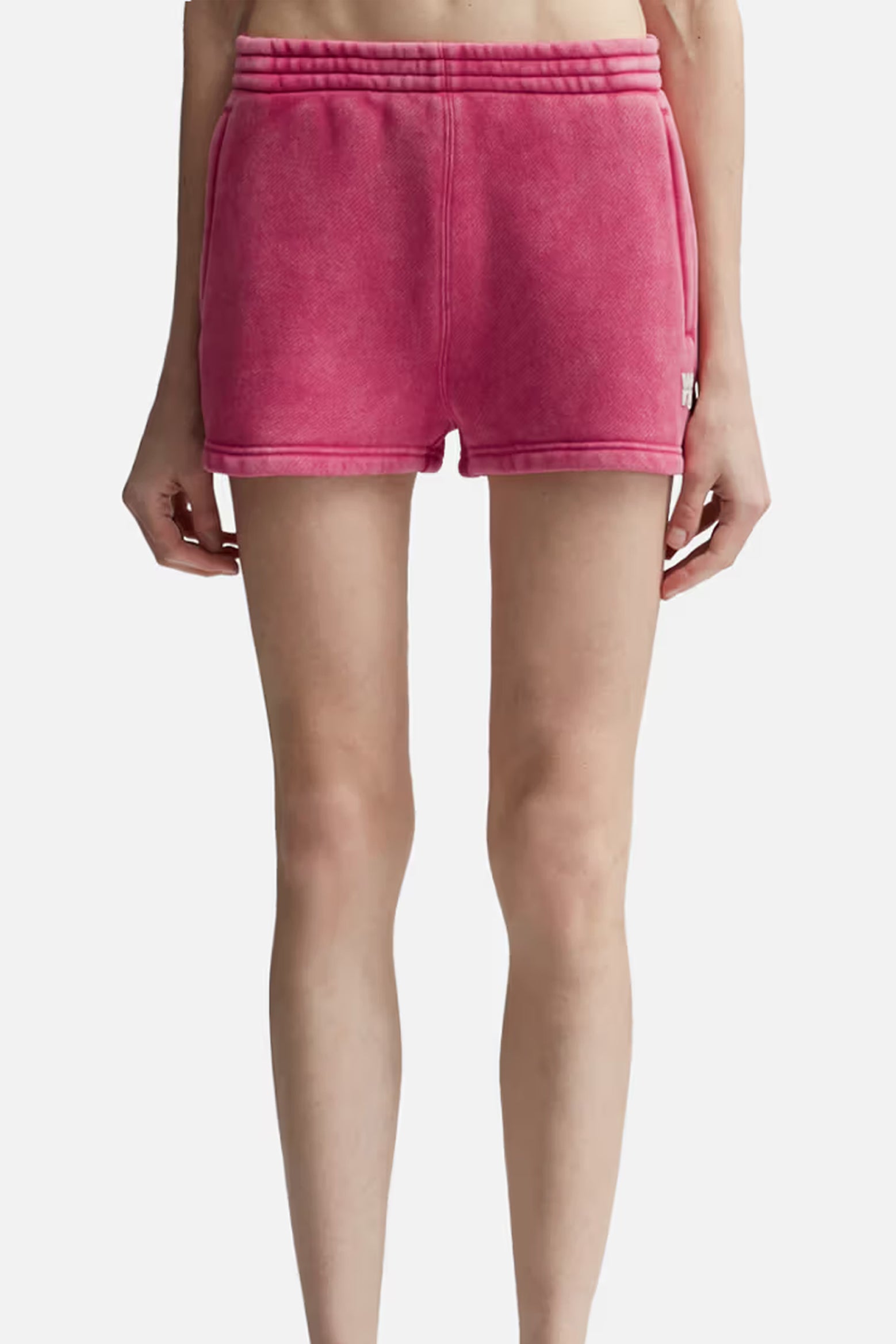 The Alexander Wang Essential Terry Sweatshort in Soft Cherry available at The New Trend Australia