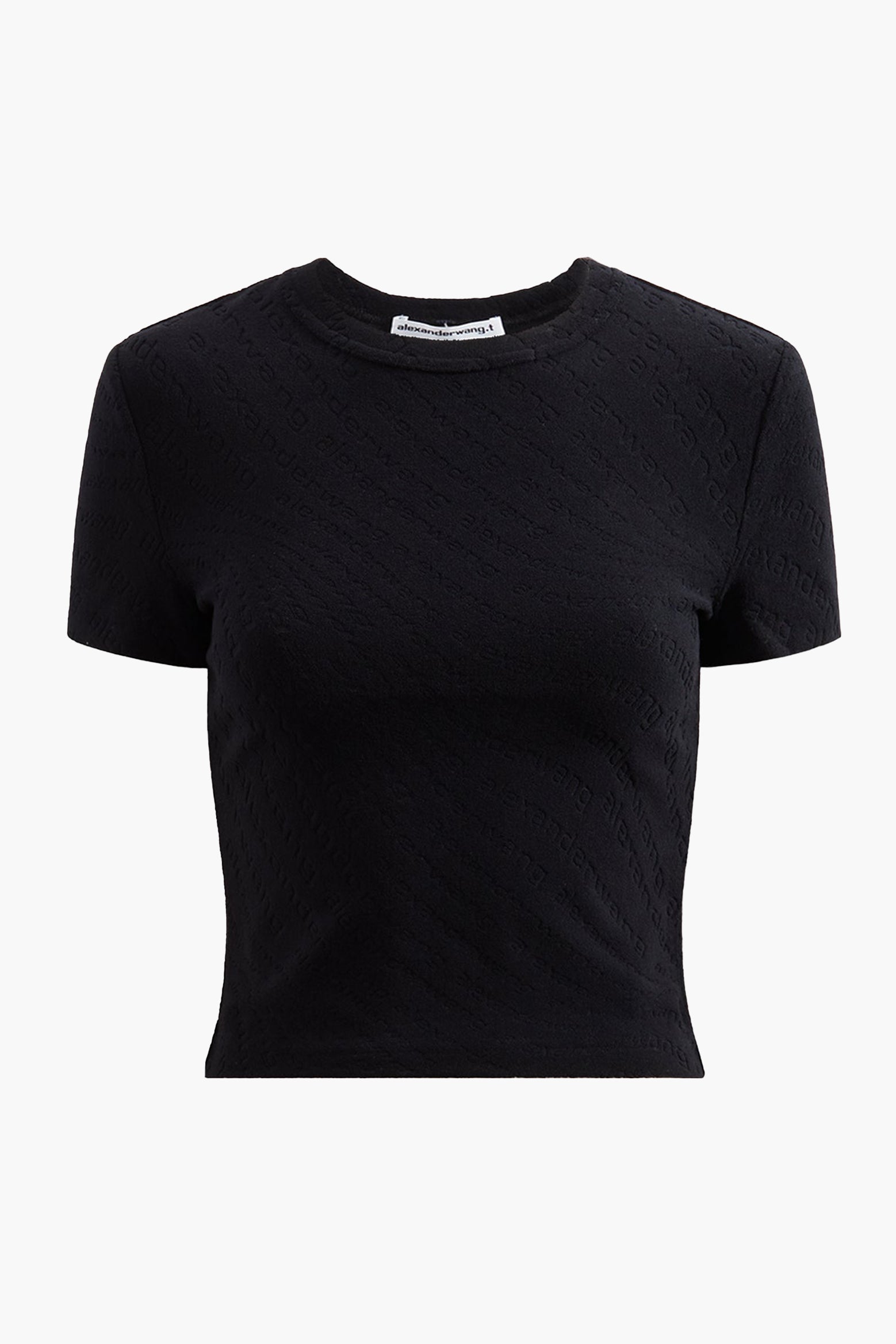The Alexander Wang t Crew Neck Short Sleeve Baby Tee in Black available at The New Trend Australia