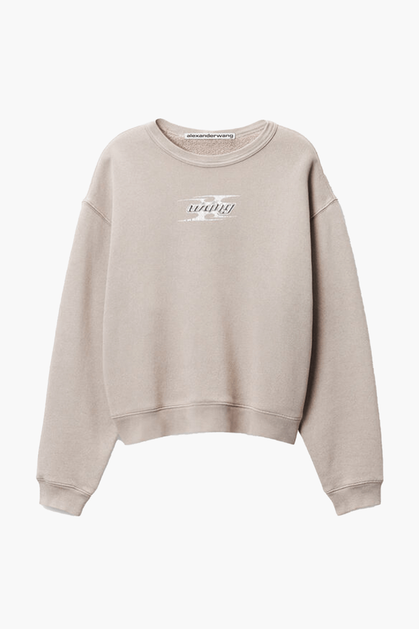 Alexander Wang Crewneck Sweatshirt With Blade Logo | The New