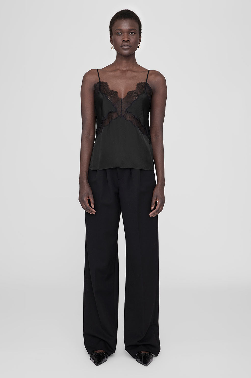 The Anine Bing Amelie Camisole in Black available at The New Trend Australia