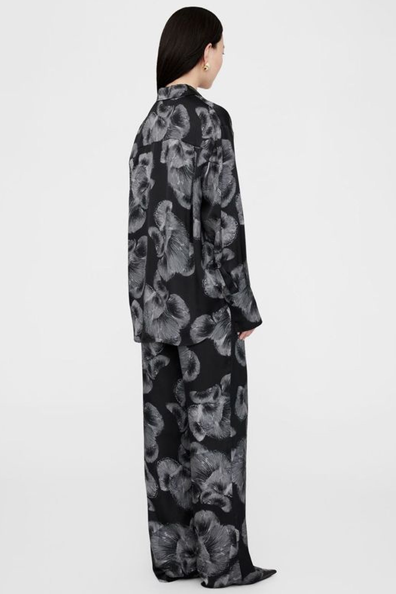 The Anine Bing Soto Pants in Black Mushrooms Print available at The New Trend Australia