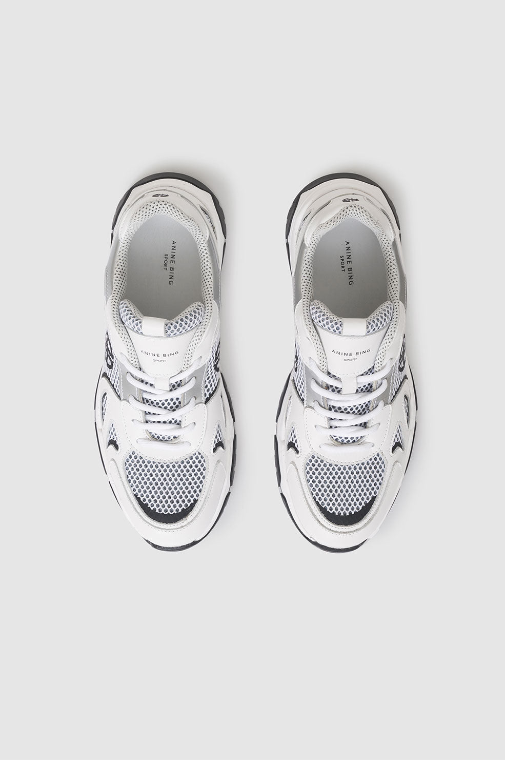Anine Bing Brody Sneakers in White available at TNT The New Trend Australia.