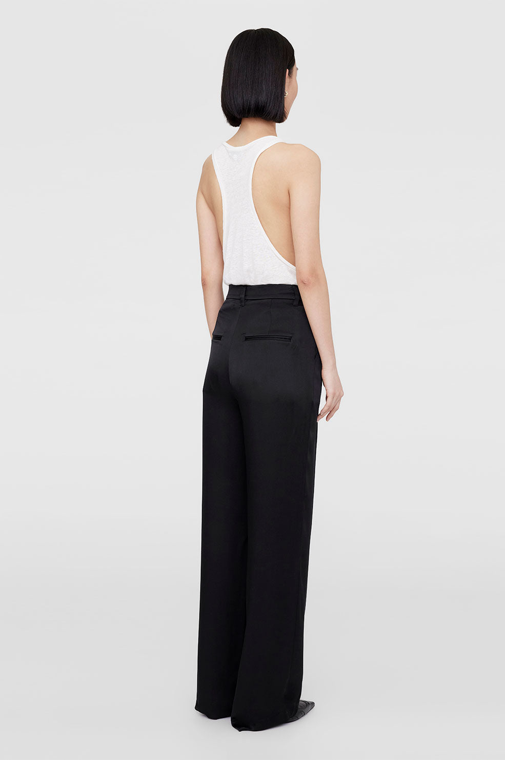Anine Bing Carrie Pant in Black available at TNT The New Trend Australia.