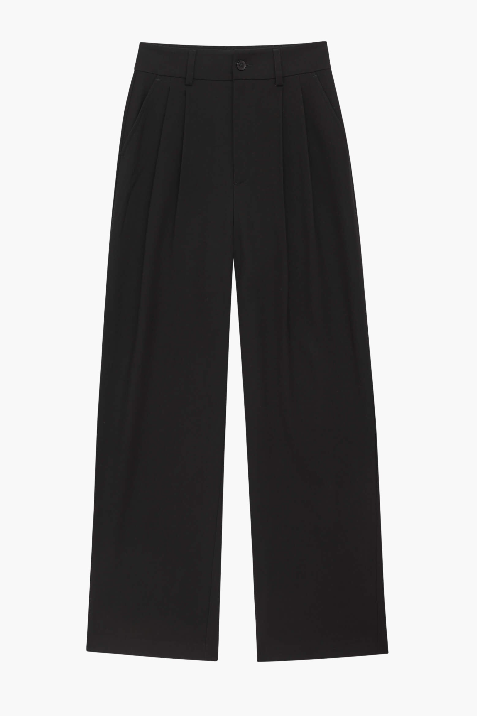 Anine Bing Carrie Twill Pant in Black available at The New Trend