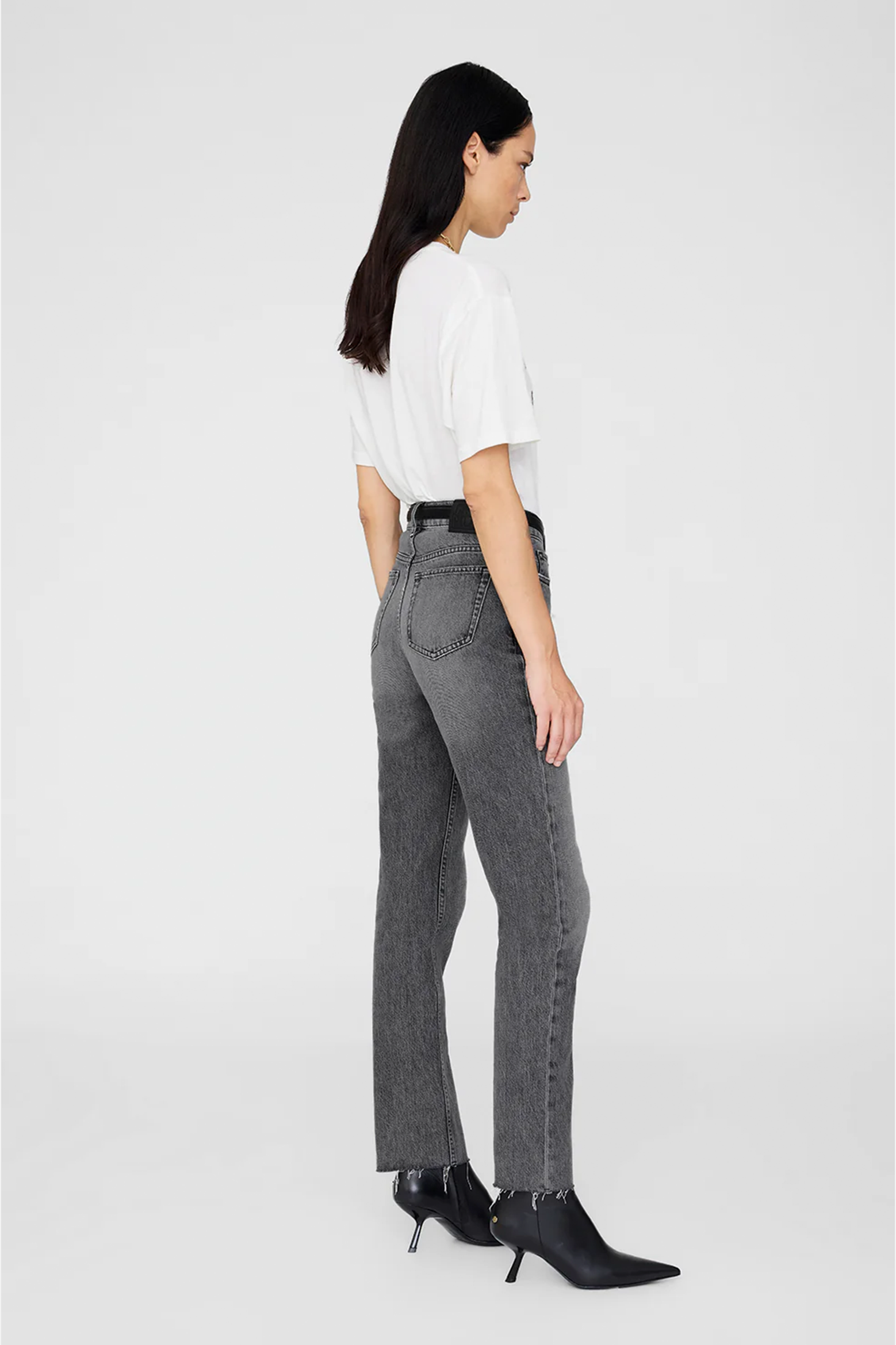 ANINE BING COHEN TEE PARIS STENCIL IN IVORY | THE NEW TREND