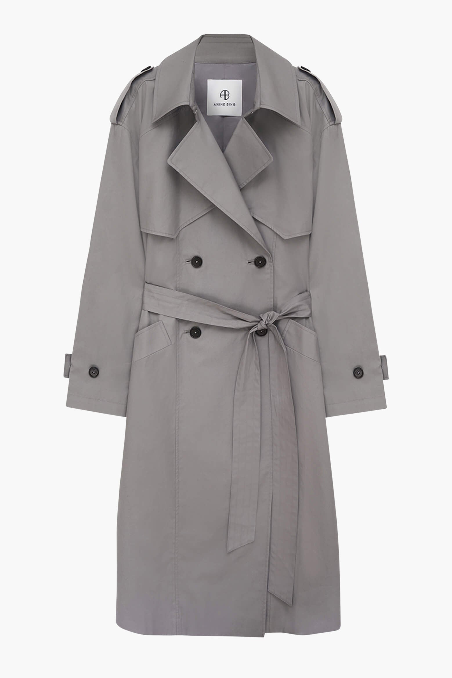 Anine Bing Finley Trench in Grey available at TNT The New Trend Australia.