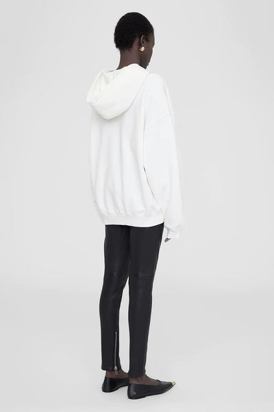 ANINE BING Harvey Sweatshirt in Ivory Dark Sage The New Trend