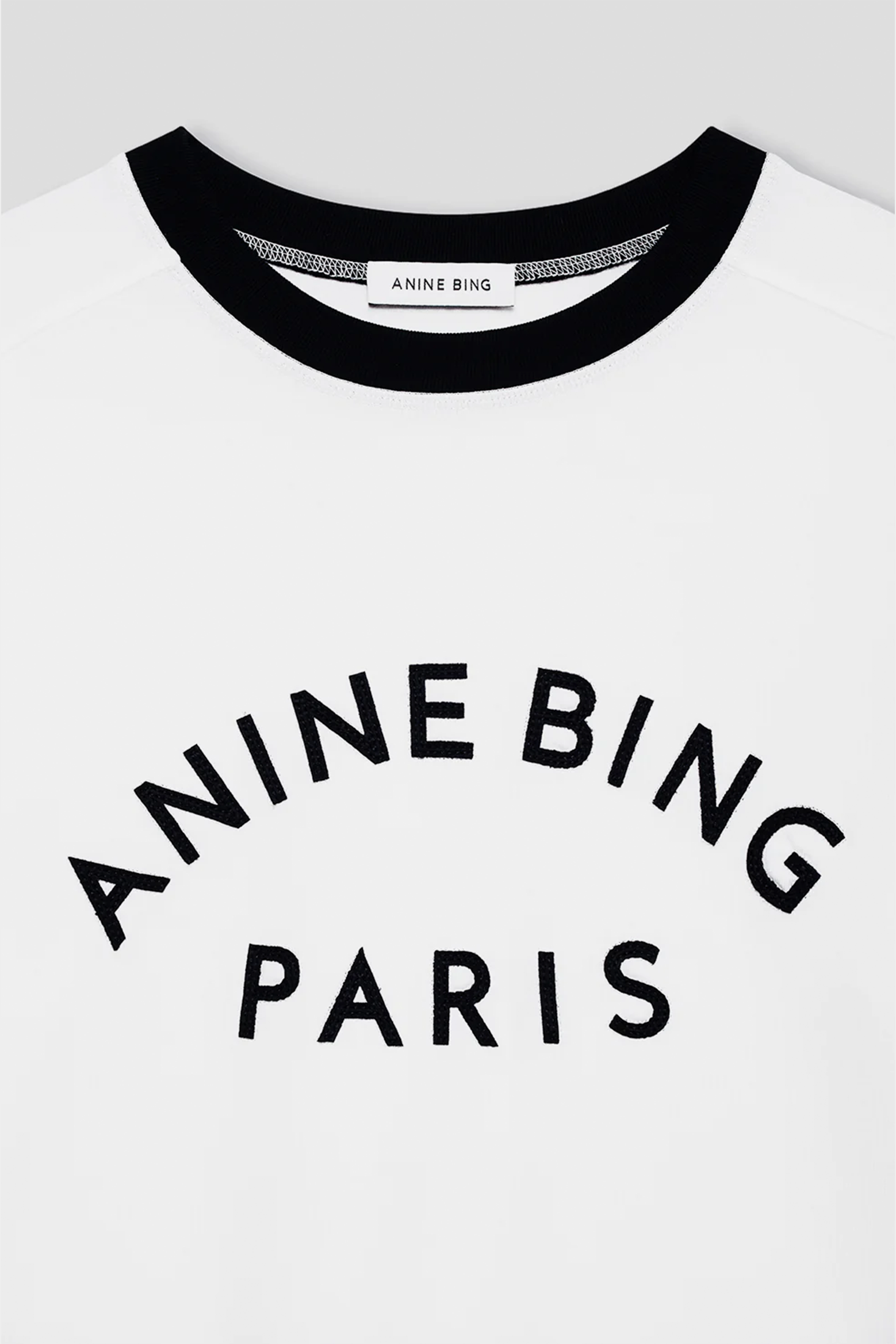 ANINE BING JAYLIN TEE PARIS IN IVORY | THE NEW TREND