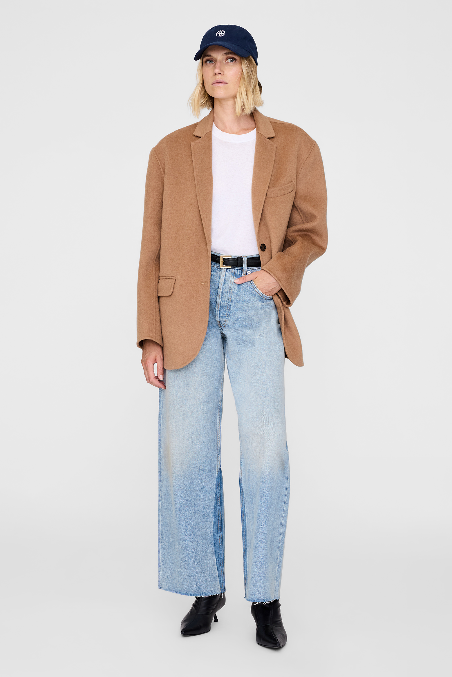 ANINE BING JEREMY BASEBALL CAP AB IN WASHED NAVY | THE NEW TREND 