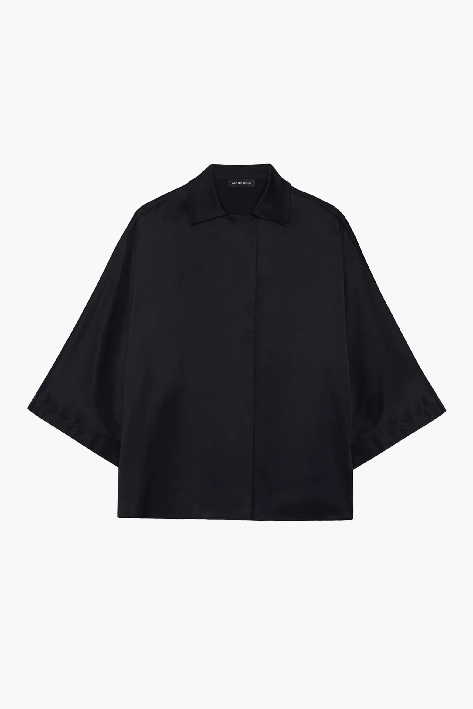Anine Bing Julia Shirt in Black available at The New Trend Australia. 