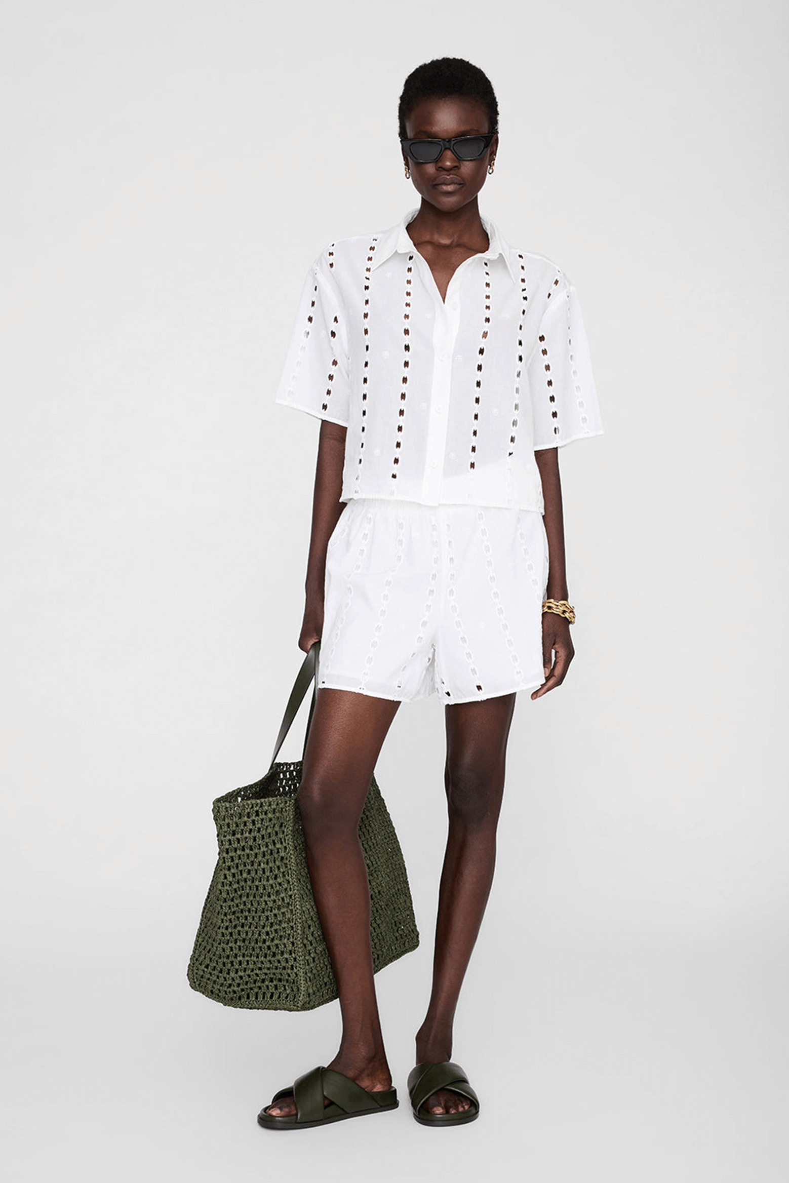 ANINE BING KAM SHORT WHITE | THE NEW TREND