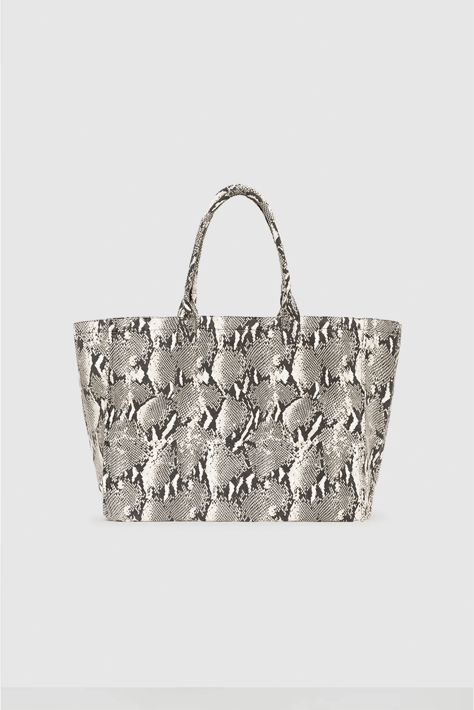 ANINE BING LEO CANVAS TOTE PYTHON | THE NEW TREND
