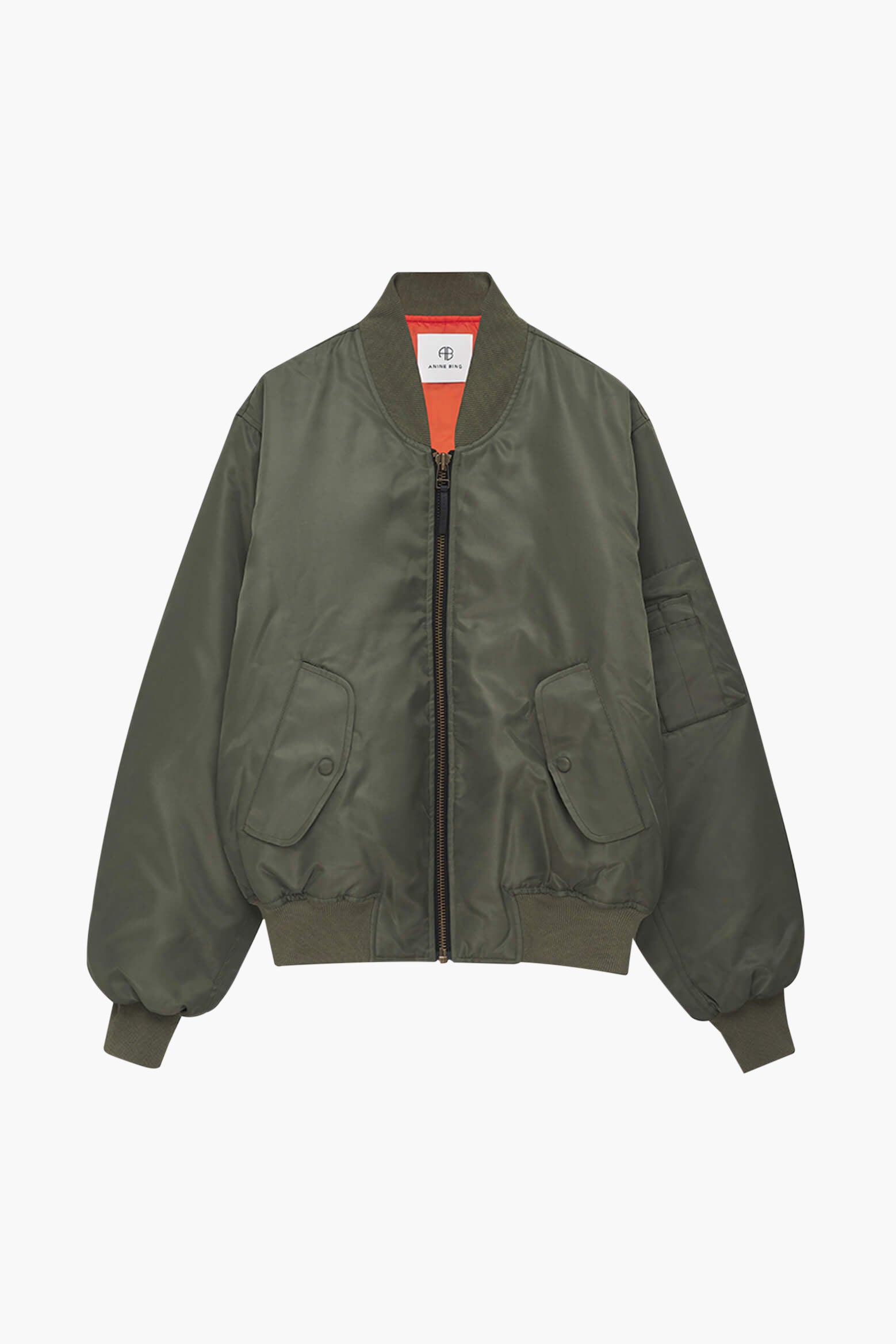Anine Bing Leon Bomber in Army Green available at The New TrendAnine Bing Leon Bomber in Army Green available at The New Trend