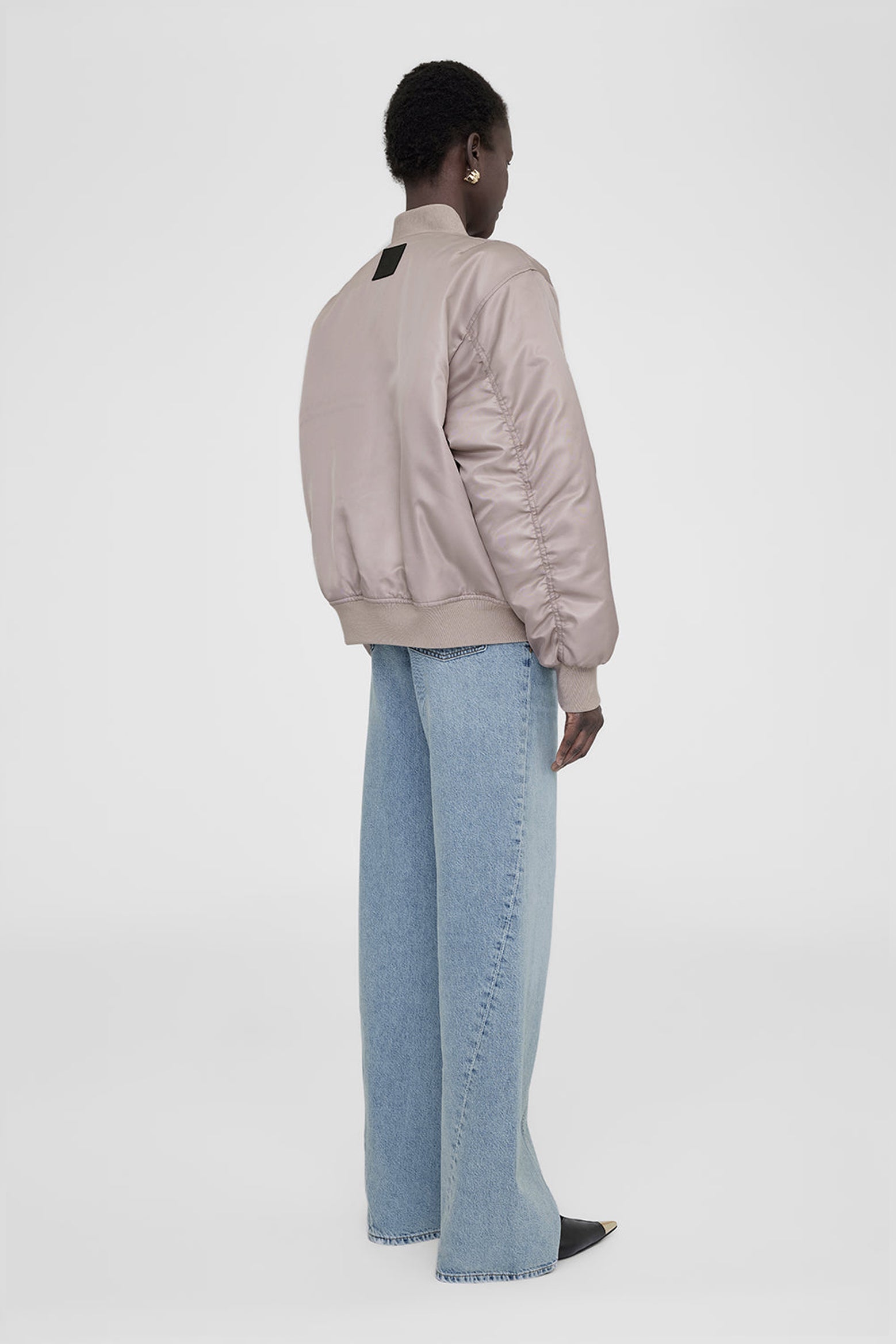 The Anine Bing Leon Bomber in Champagne available at The New Trend Australia