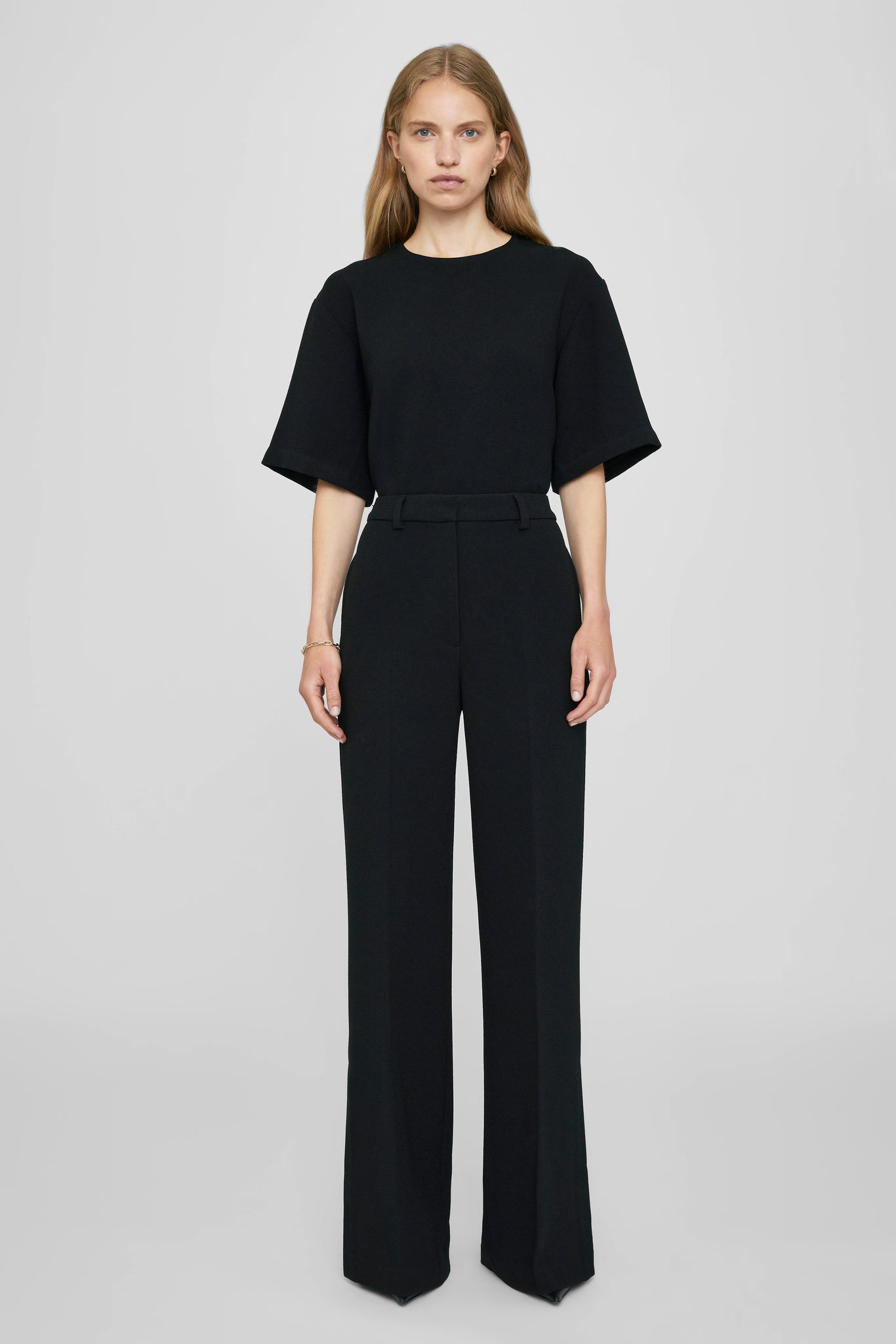Anine Bing Lyra Trouser in Black available at TNT The New Trend Australia.